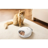 Rojeco F26 4 Mahlzeiten Katzenfutterautomat Knopfversion mit 2 Eispacks (weiß) Rojeco F26 4 Mahlzeiten Katzenfutterautomat Knopfversion mit 2 Eispacks (weiß)