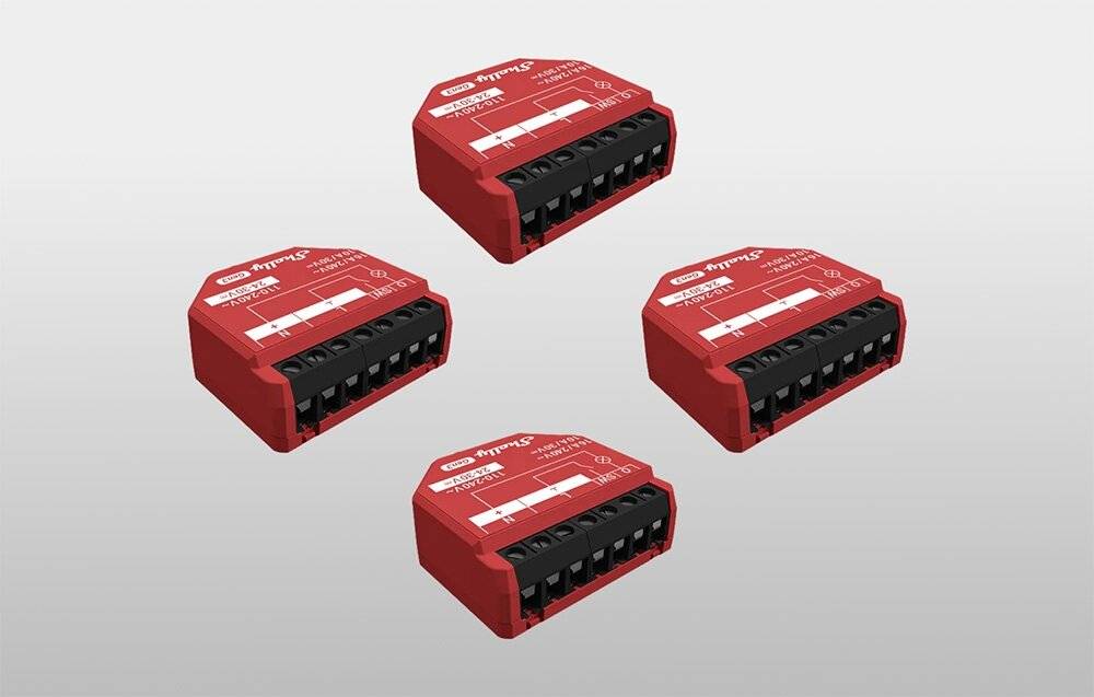 Shelly 1PM Gen3 4er-Set Controller WiFi/Bluetooth