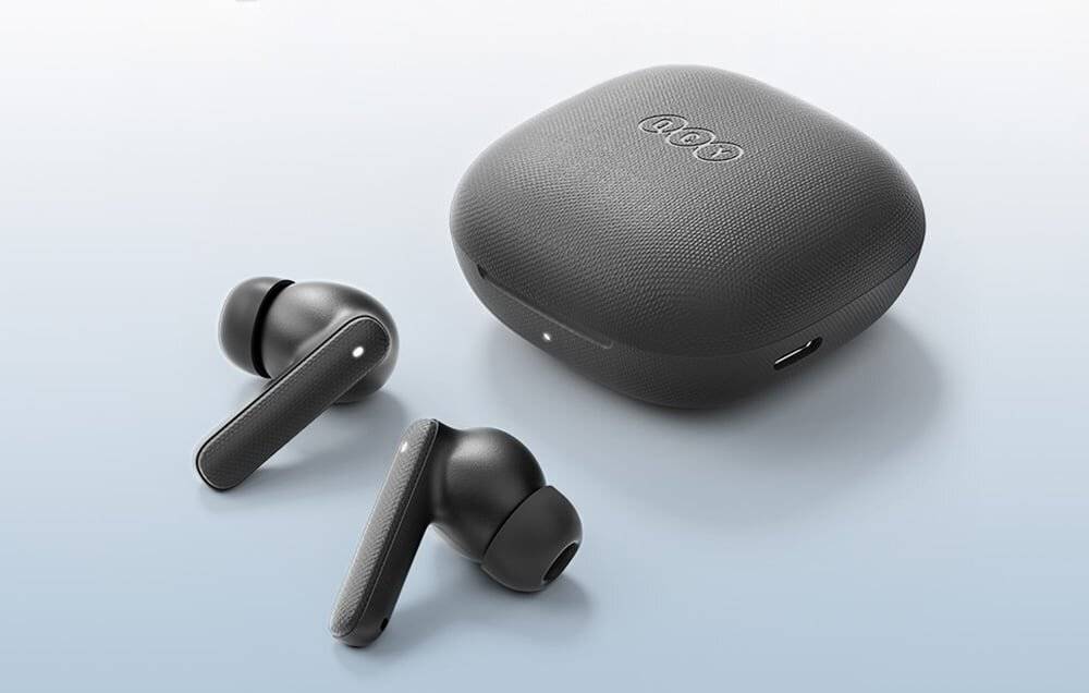 TWS QCY Buds T43 ANC Kopfhörer (dunkelgrau)
