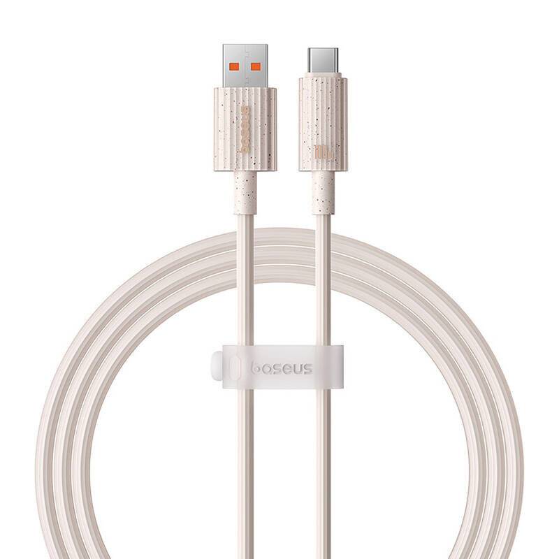 Schnellladekabel Baseus USB zu USB-C Habitat Series 1m 100W (rosa)
