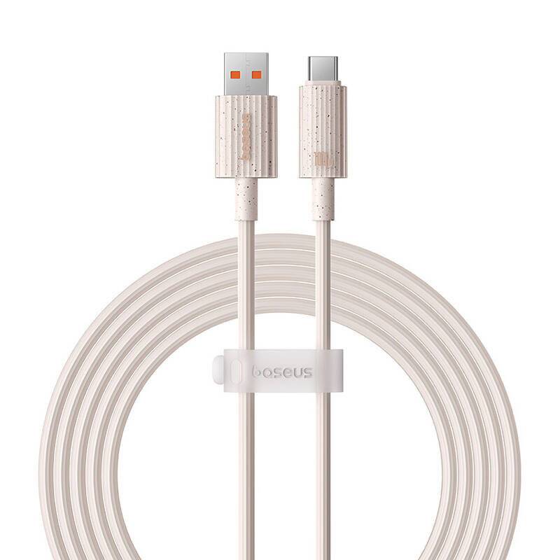 Schnellladekabel Baseus USB zu USB-C Habitat Series 2m 100W (rosa)
