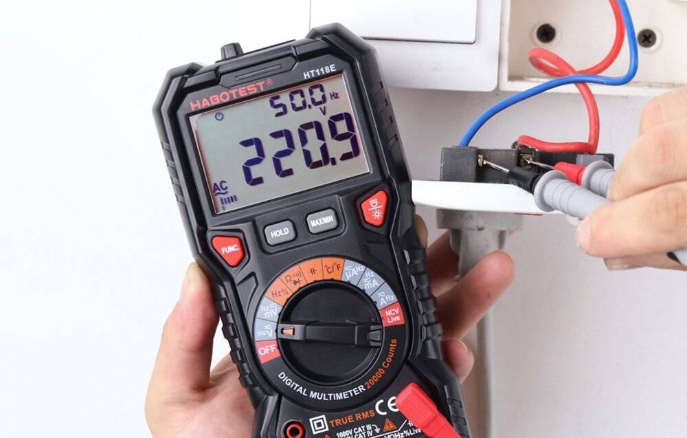 Habotest HT118E Digital-Multimeter, True RMS, NCV, 20.000 Counts, CAT IV 600V
