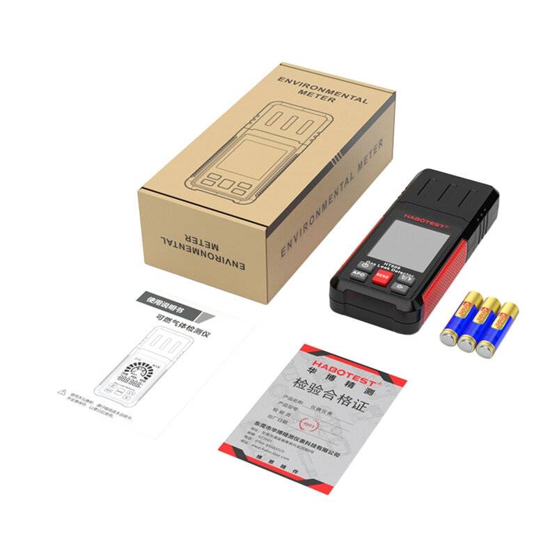 Habotest HT609PRO Gasleckdetektor, 50-1000 ppm, 1,5m Teleskopsonde, LCD-Display