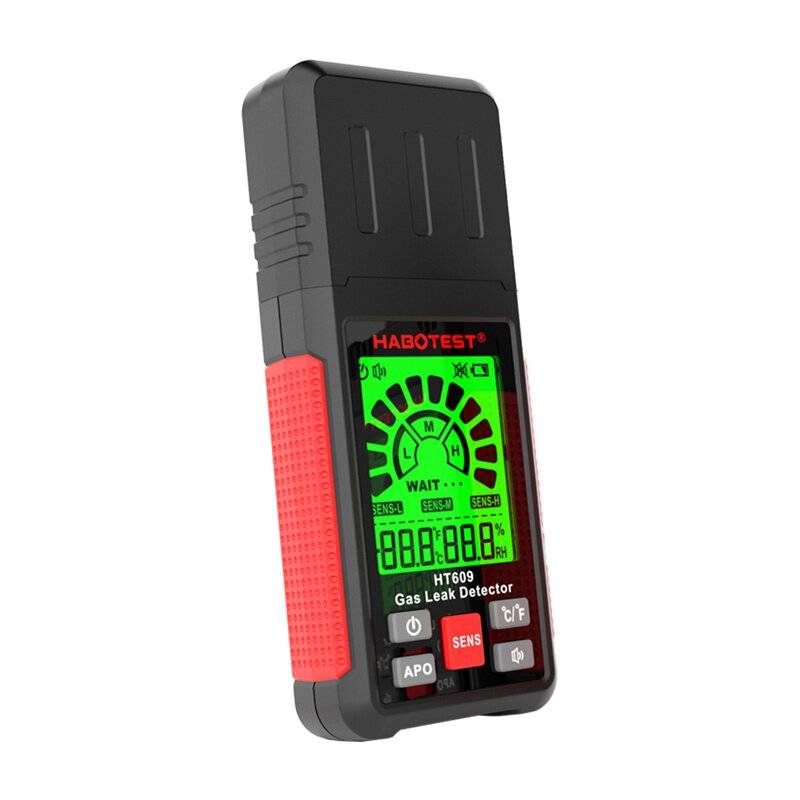 Habotest HT609PRO Gasleckdetektor, 50-1000 ppm, 1,5m Teleskopsonde, LCD-Display