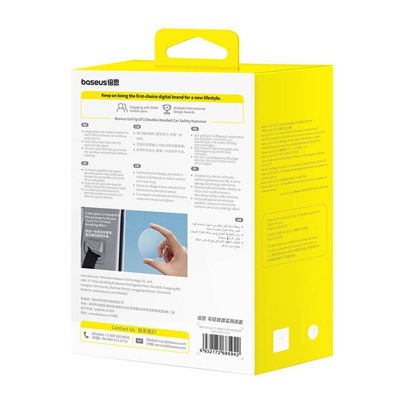 Baseus GoTrip DT1 Auto-Sicherheitshammer Schwarz