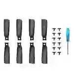 Für DJI Flip Drohne BRDRC 2 Paar Farbenfrohe Ersatz Propeller Blätter Schwarz/ Für DJI Flip Drohne BRDRC 2 Paar Farbenfrohe Ersatz Propeller Blätter Schwarz/