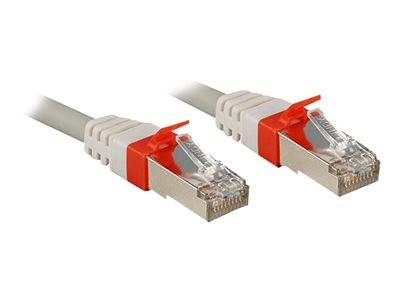 LINDY Patchkabel Cat6(A) SSTP / S/FTP PIMF grau 1.00m 10Gbit Kabel RJ45 Cat.6