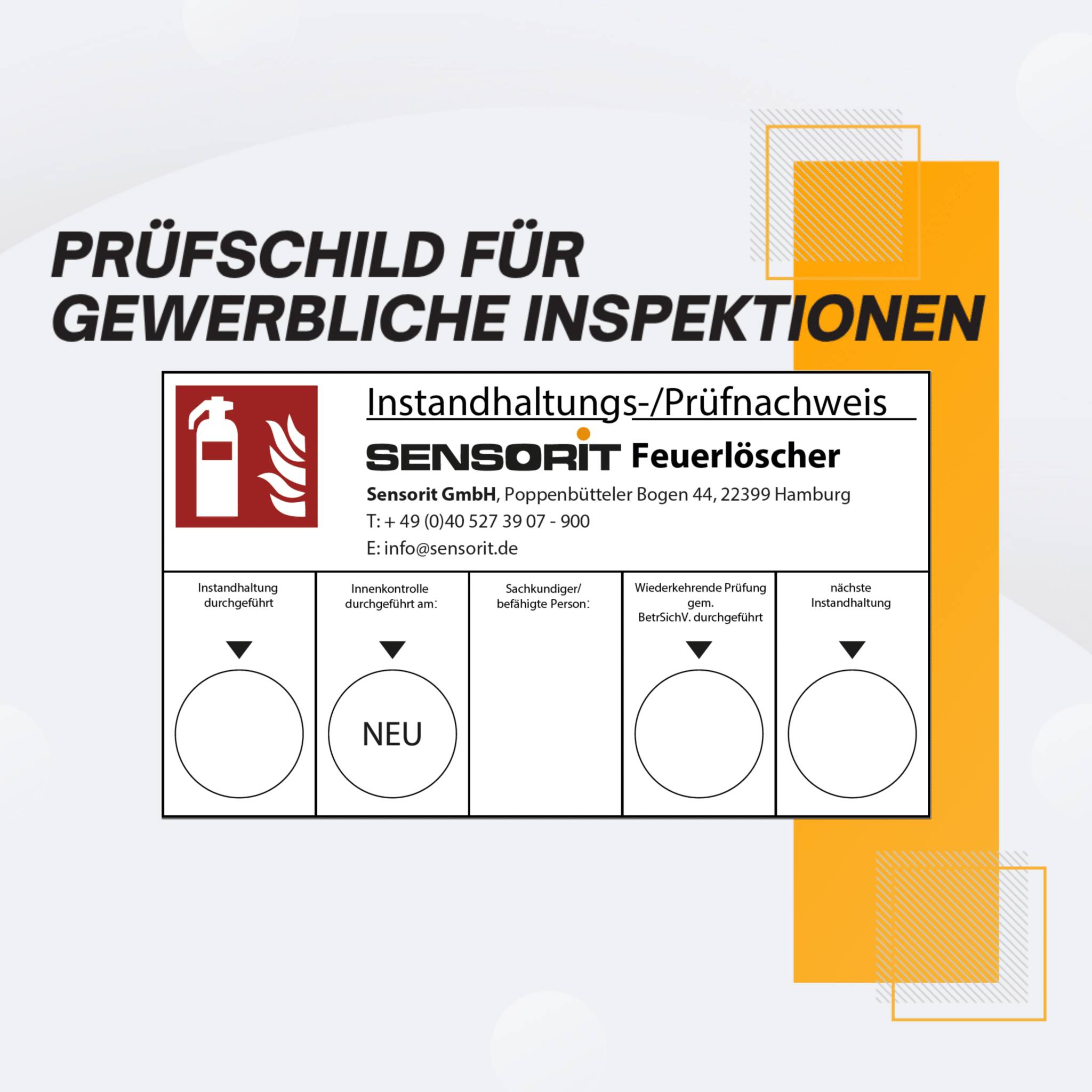 Feuerlöscher 1kg, Pulverlöscher, Autolöscher, Pulver Feuerlöscher inkl. Halterung und Instandhaltungsschild