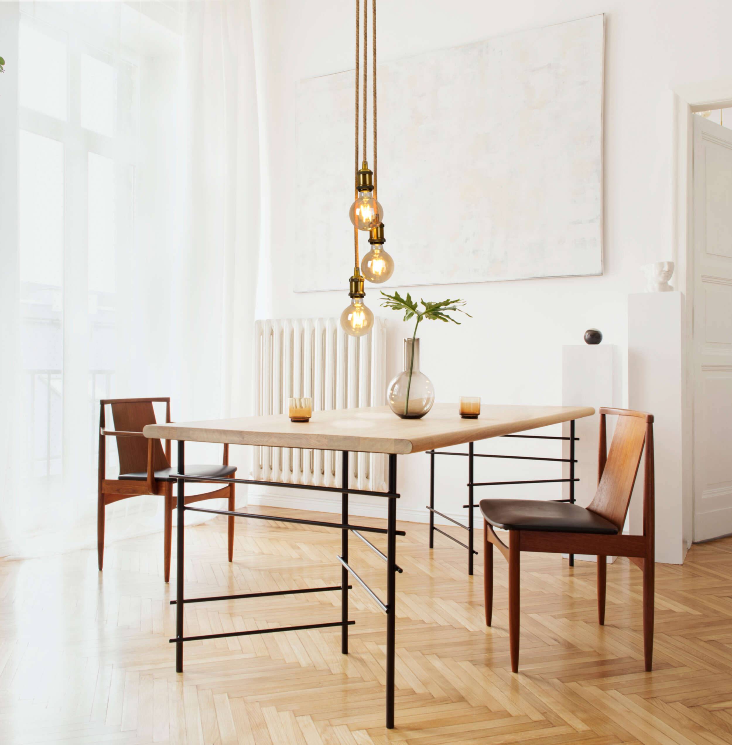 3er Metallbaldachin mit Hanfseil "ONTARIO"