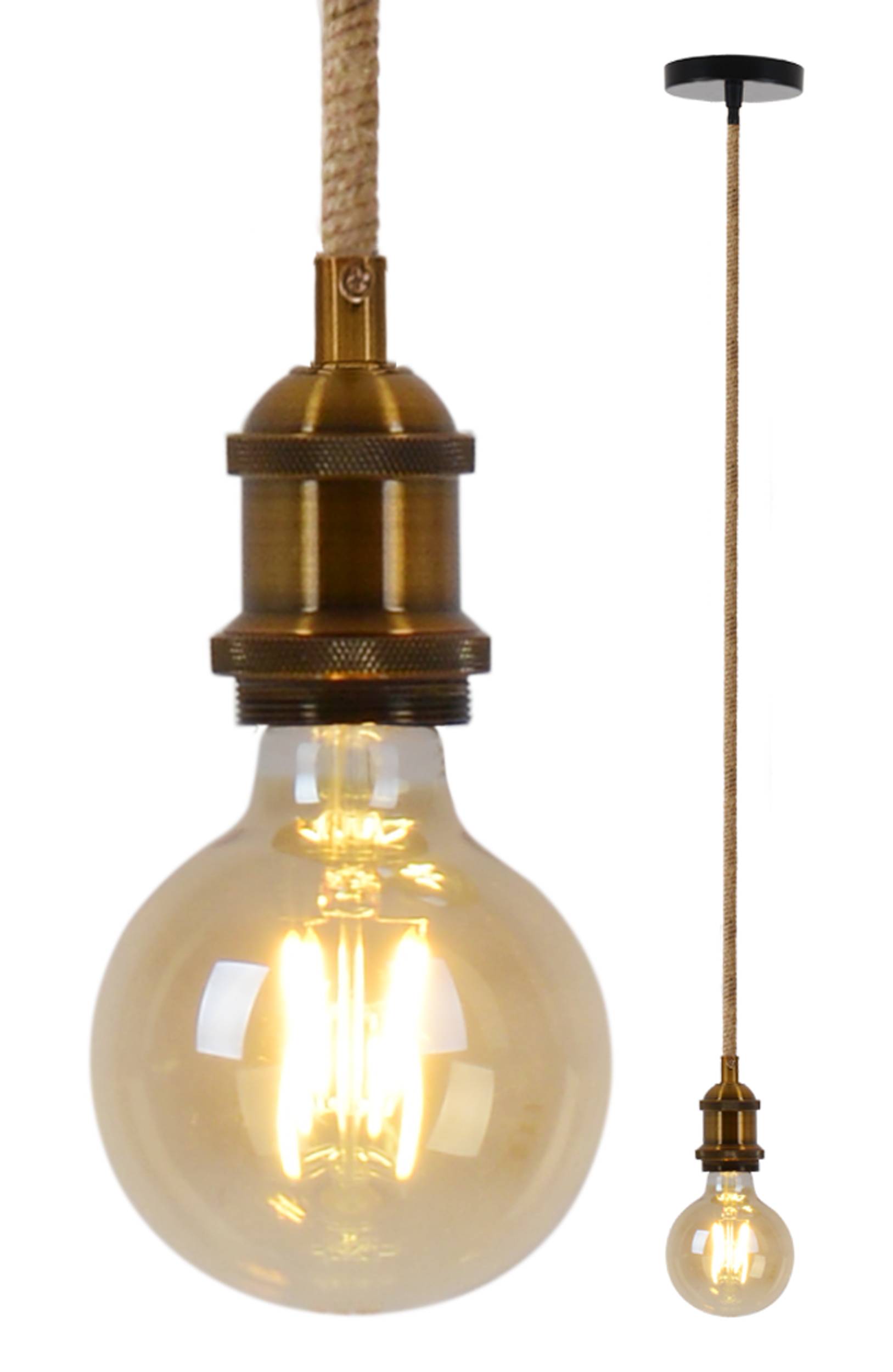 Metallbaldachin mit Hanfseil "ONTARIO"