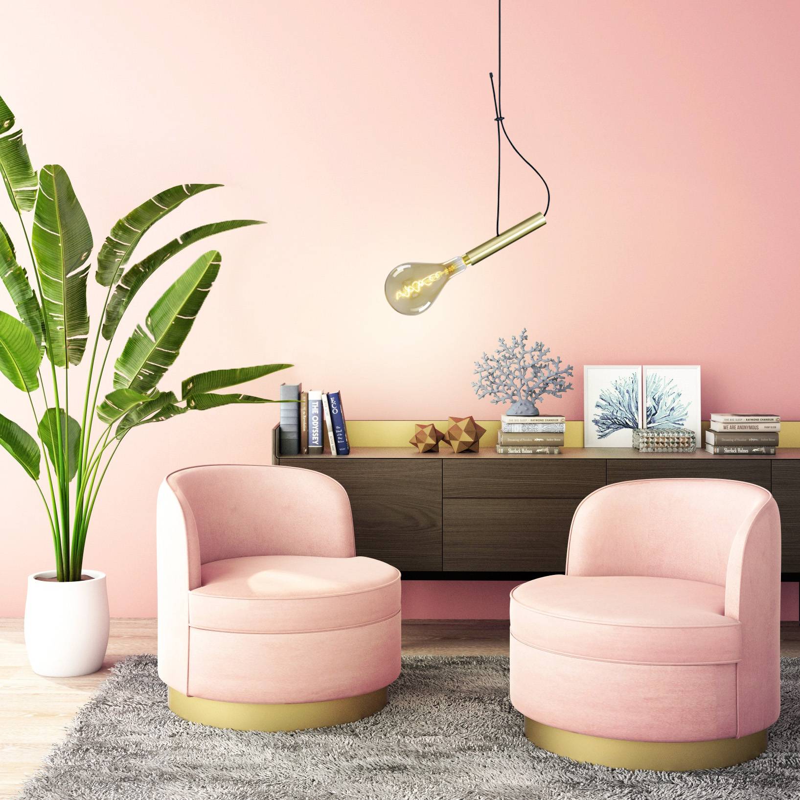 Metallbaldachin mit Textilkabel "CORBATIN"