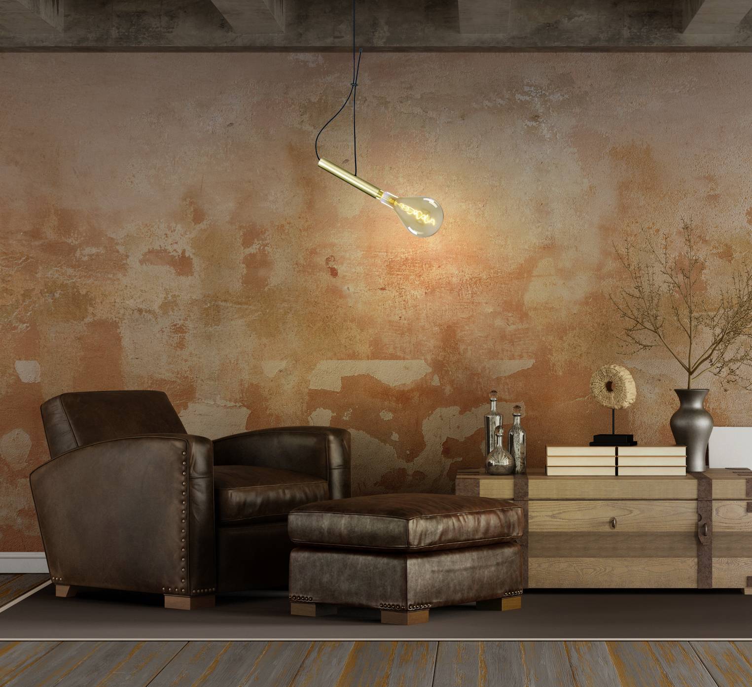 Metallbaldachin mit Textilkabel "CORBATIN"