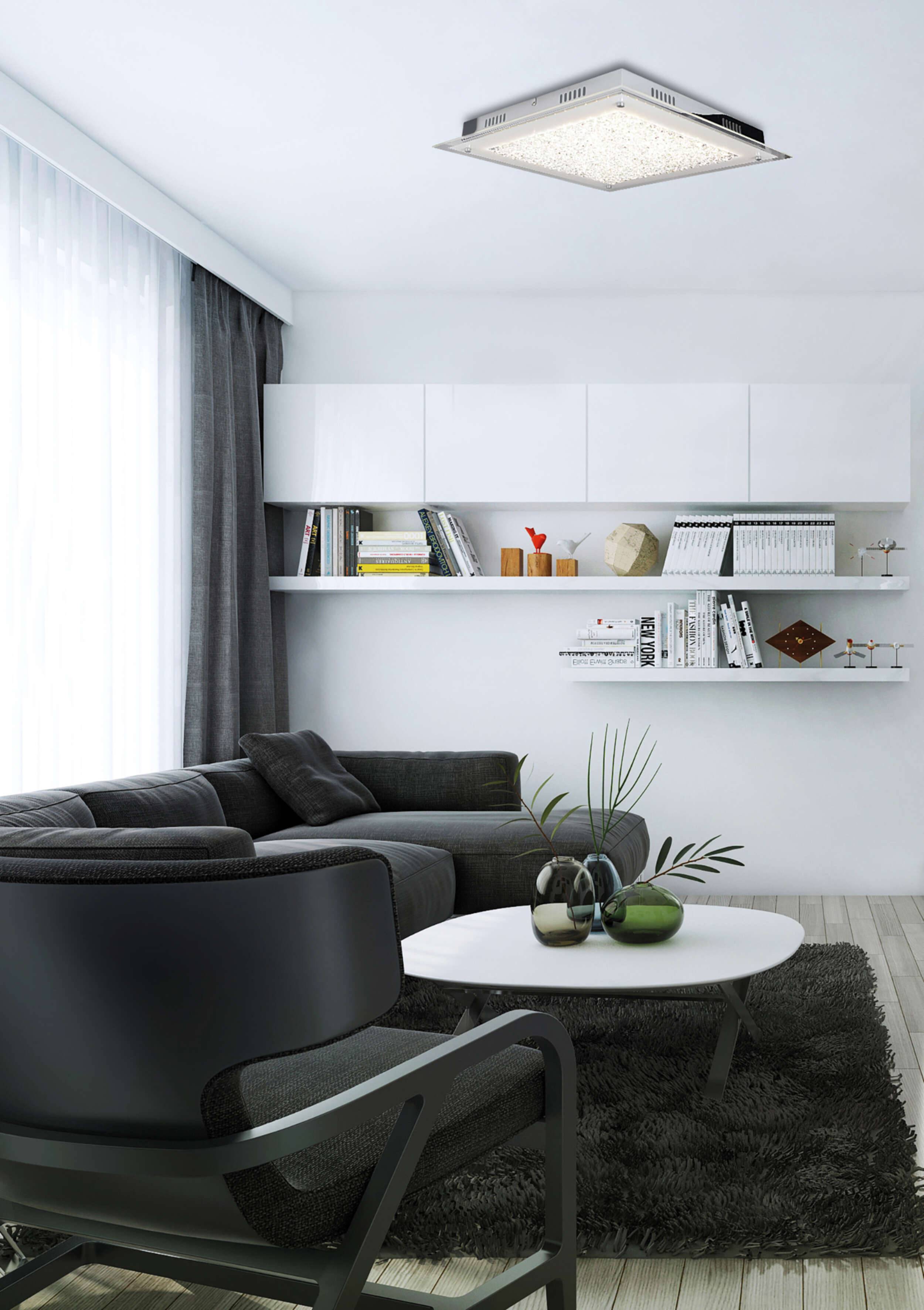 LED Deckenleuchte "GLASGOW" L/B:36cm