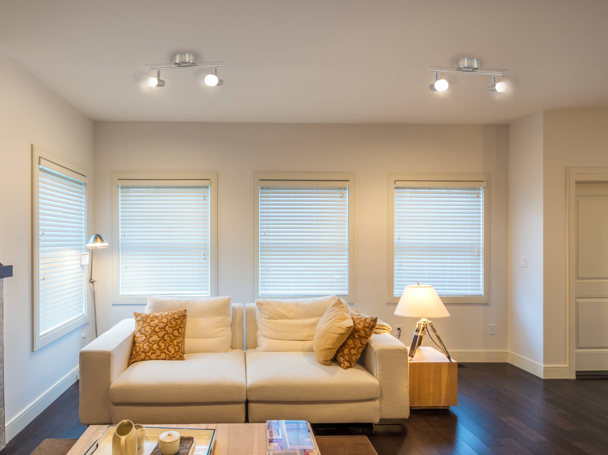 2er LED-Wand-u. Deckenspot "MALAGA" l:34cm