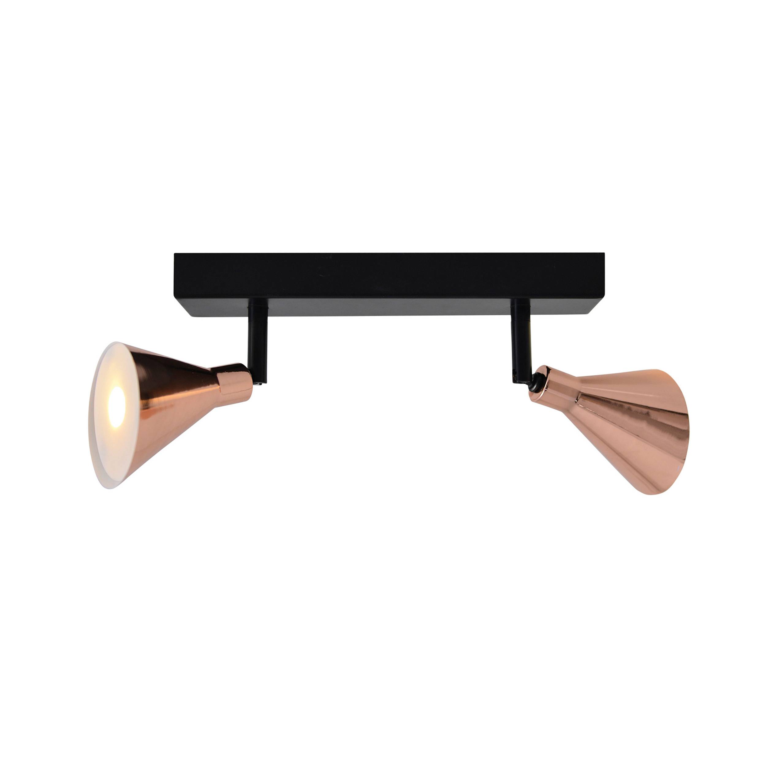 2er LED-Wand-u. Deckenspot "COPPER"