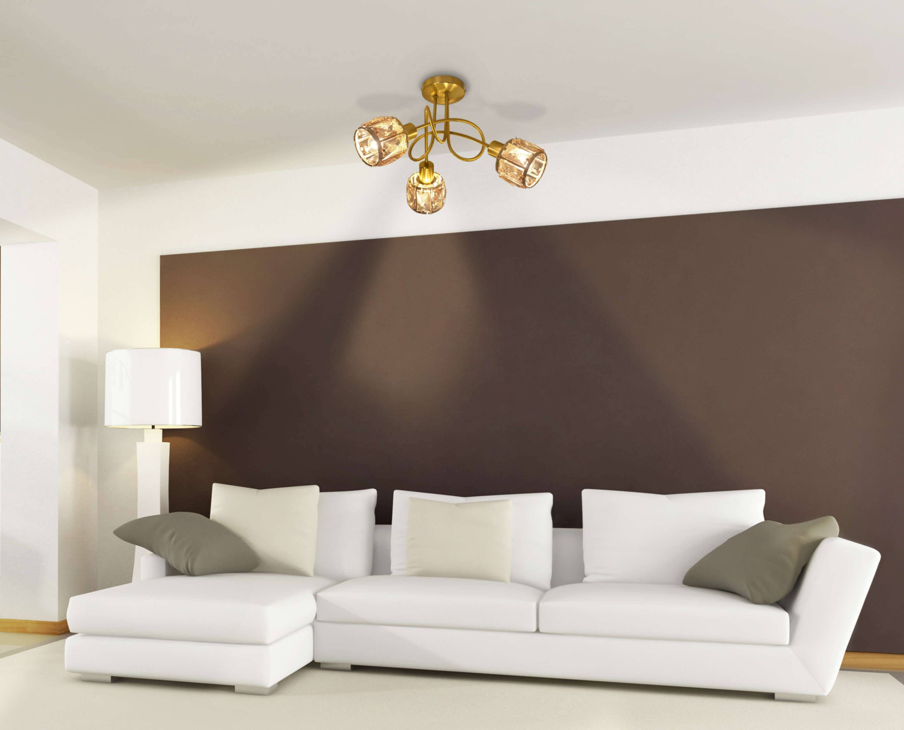 3er LED-Spot "JOSEFA" gold