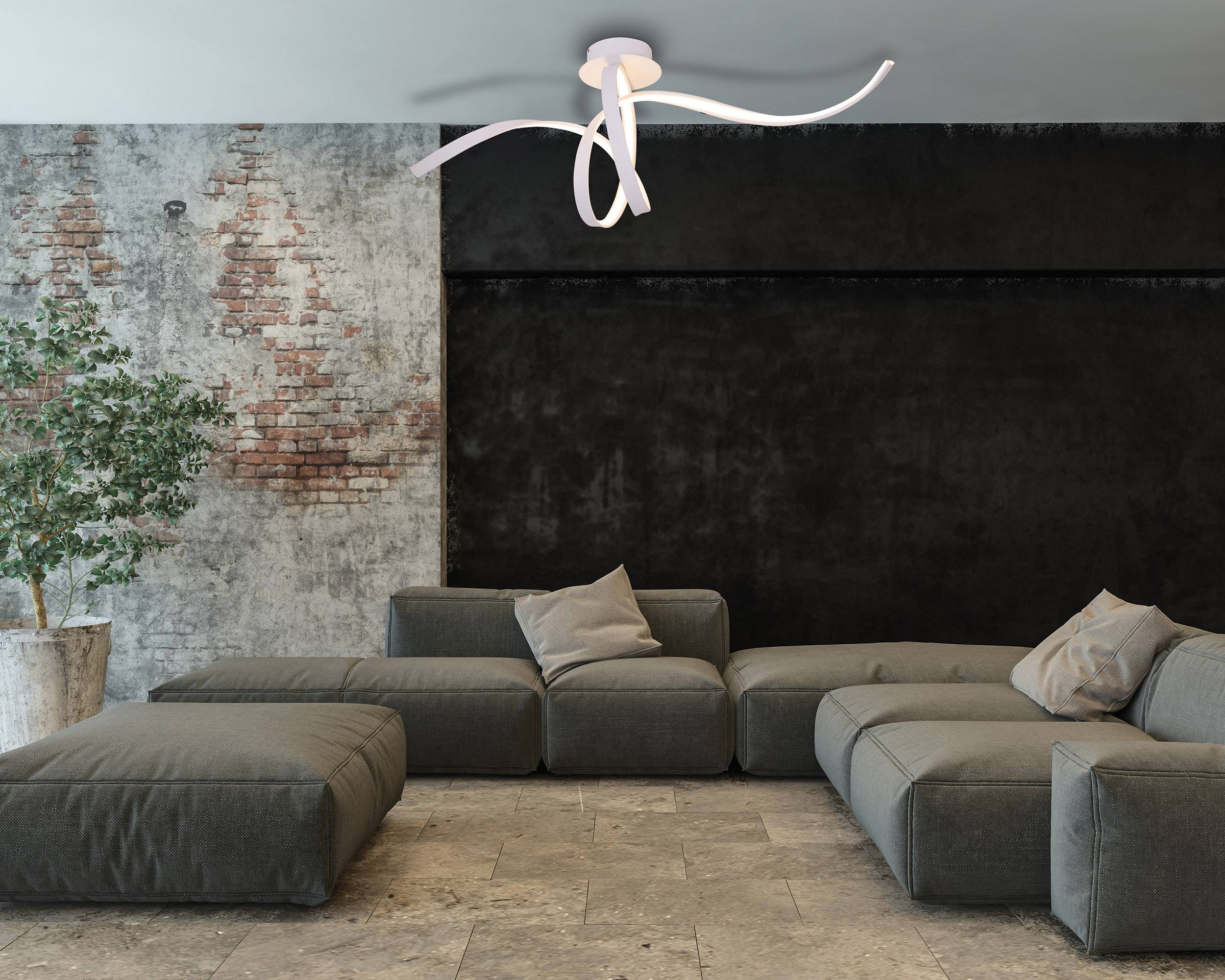 LED Deckenleuchte l: 120cm weiß "ODRIVE"