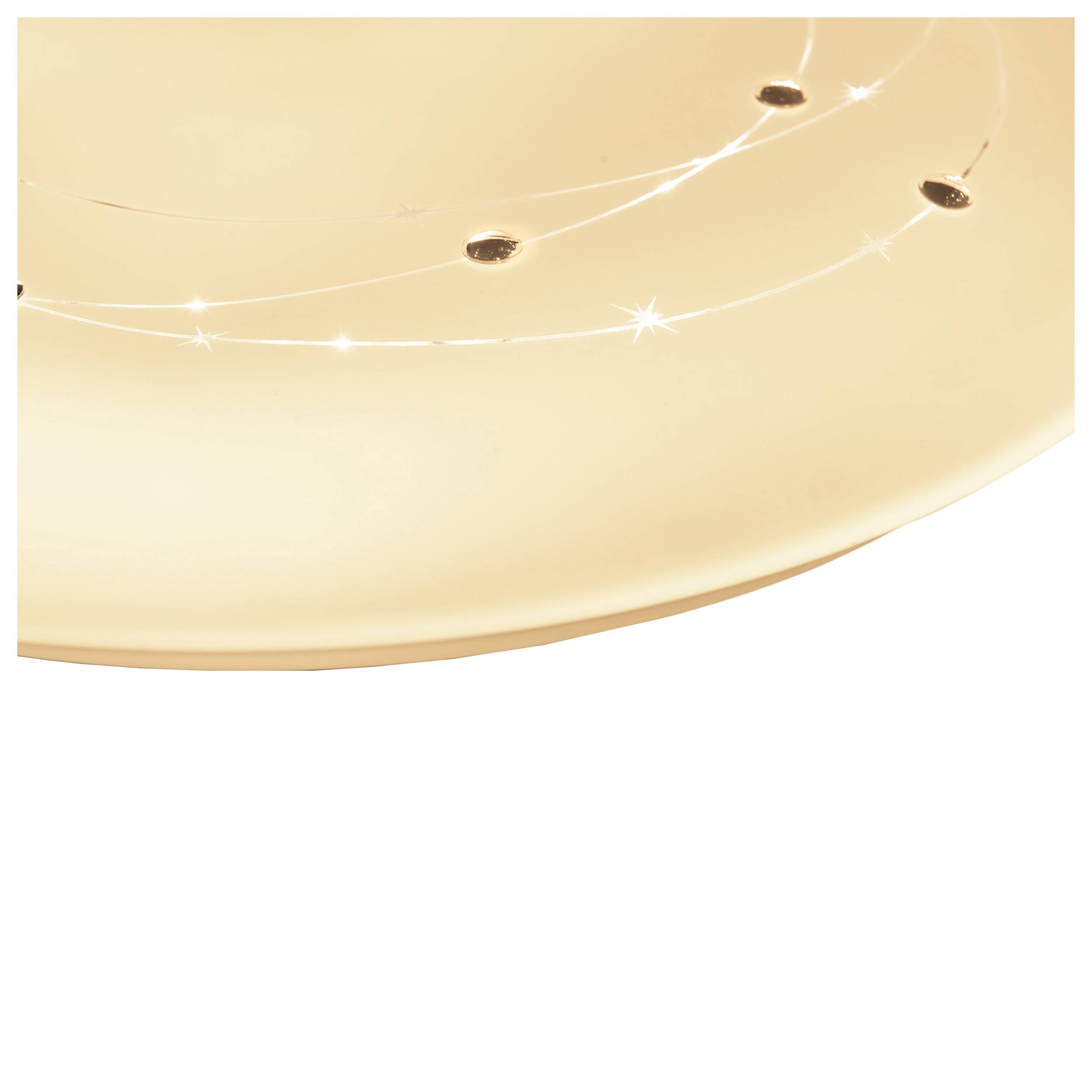 LED Deckenleuchte "LISSABON" mit Kristalleffekt