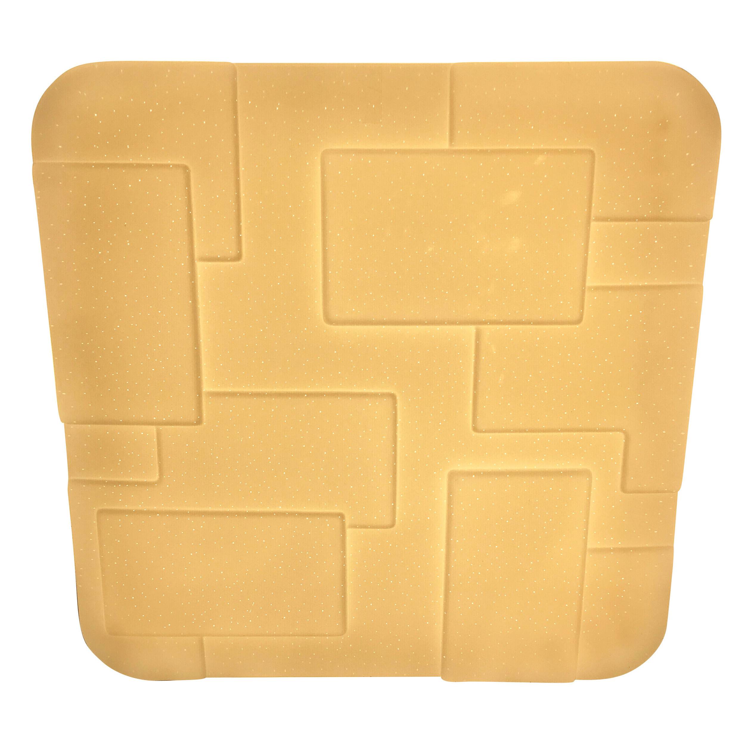 LED Deckenleuchte "LUXOR" 54x54cm Kristalleffekt