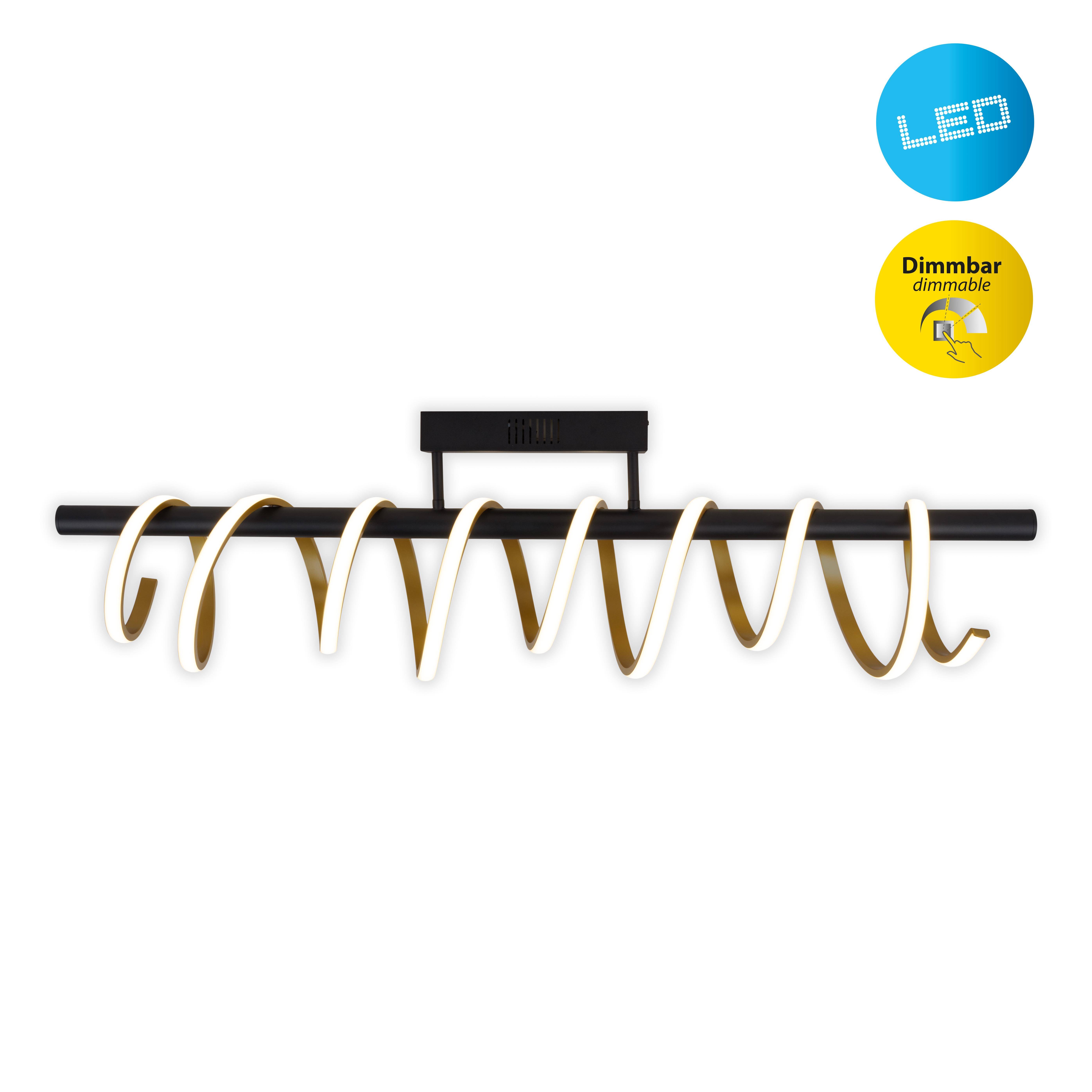 LED Deckenleuchte "BELLEZA" gold