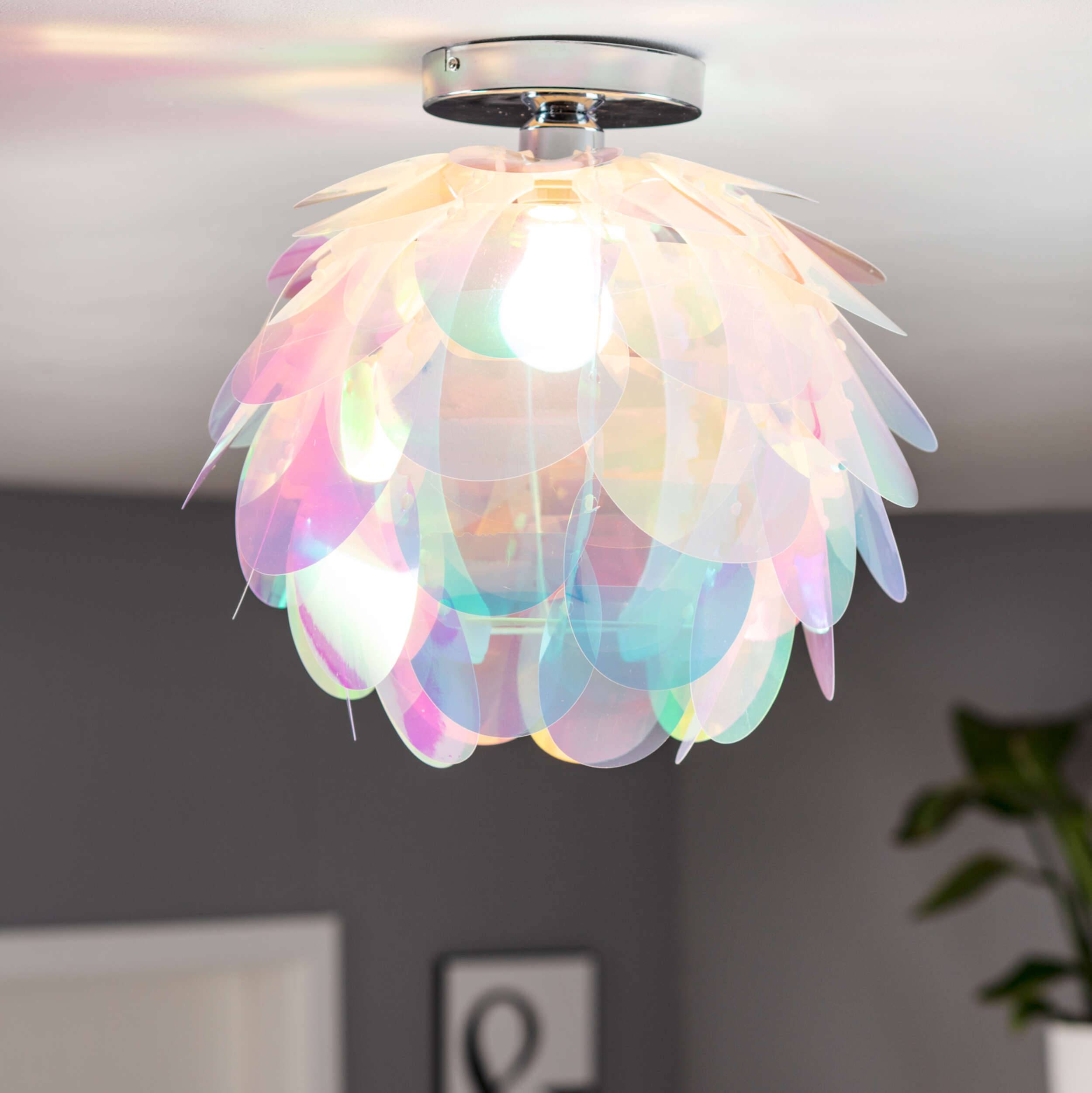 Deckenleuchte "FORA" D: 40 cm irisierend