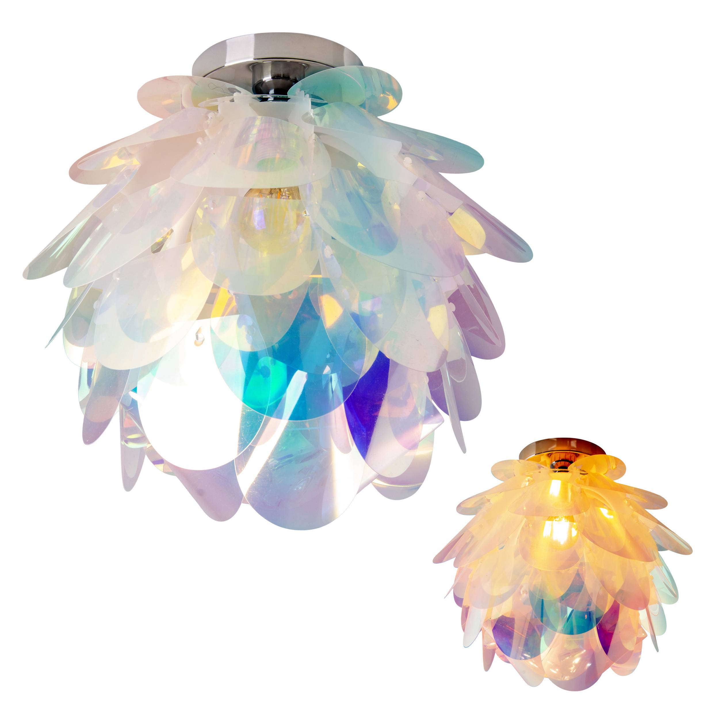 Deckenleuchte "FORA" D: 40 cm irisierend