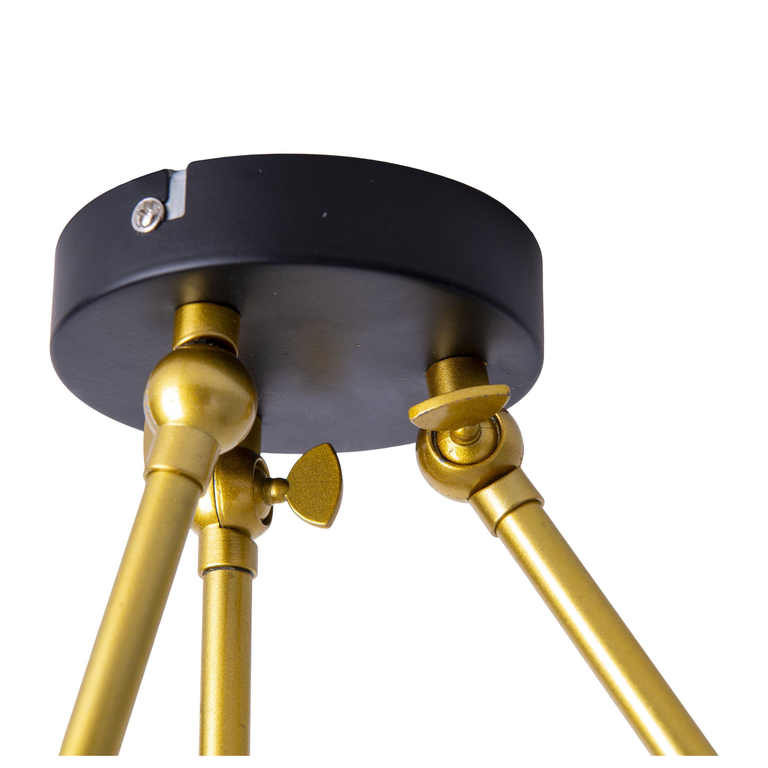 3er Deckenleuchte "TRITON" schwarz