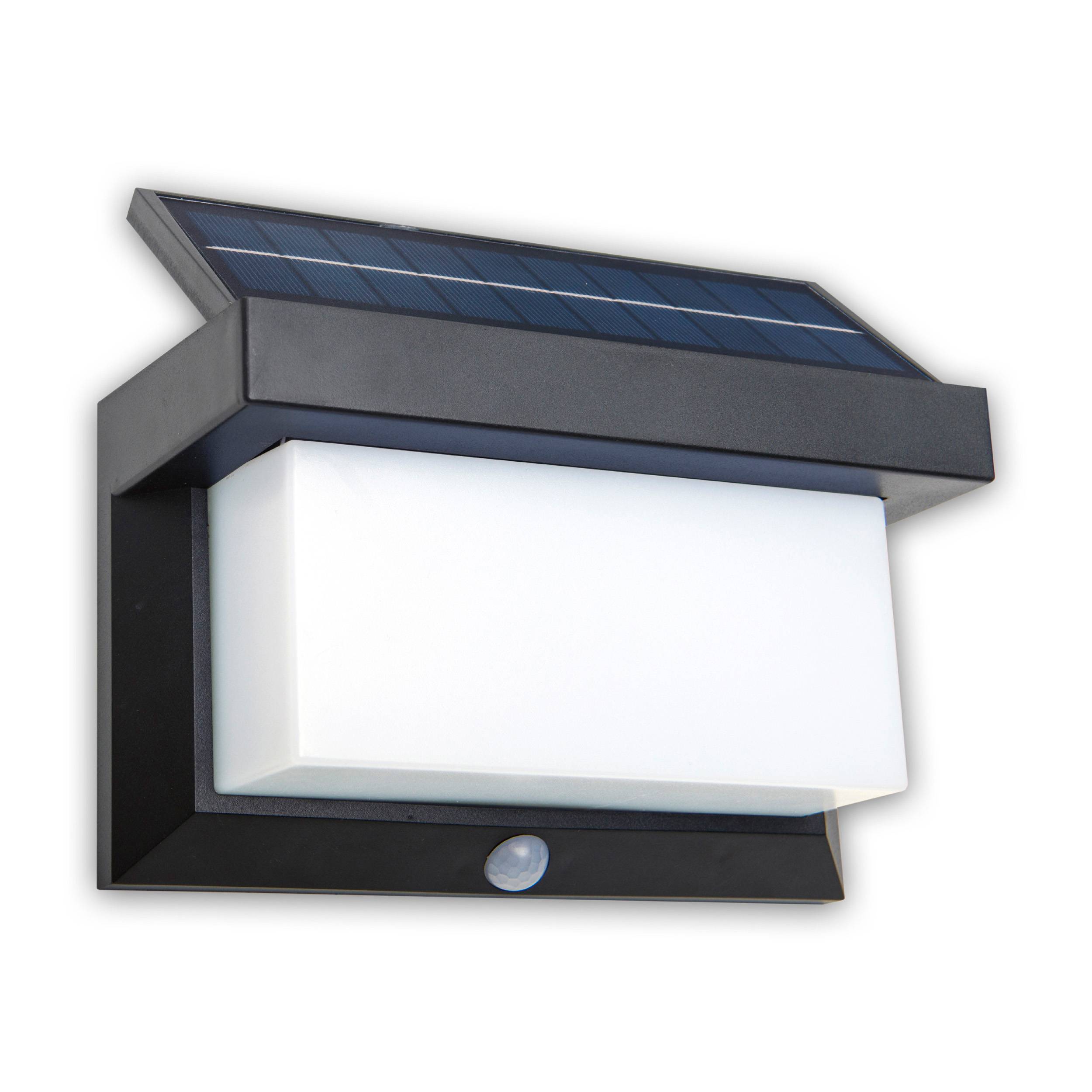 LED Solar Außenwandleuchte mit Bewegungsmelder "AUREL"