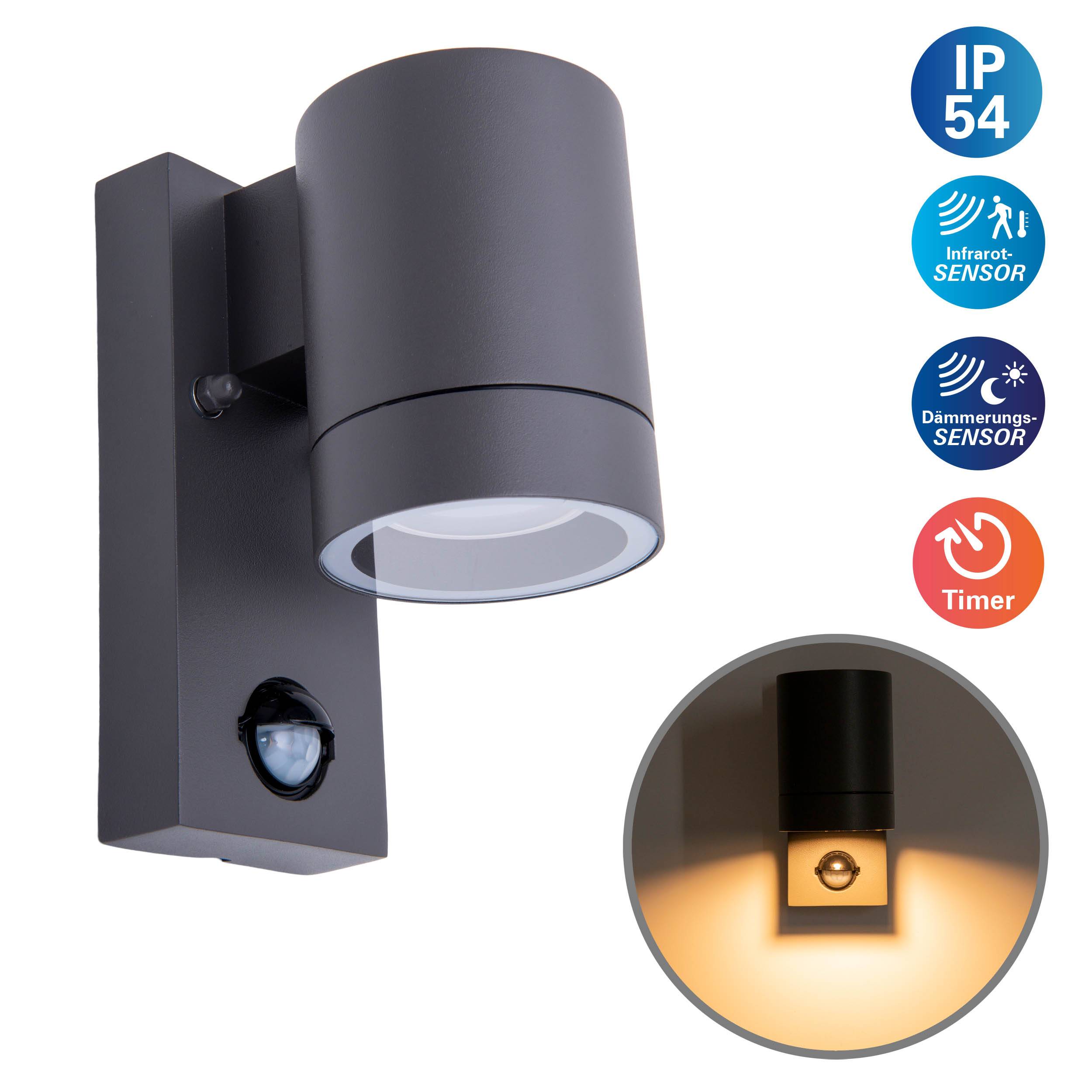 Außenwandleuchte "ROMBE" mit Bewegungsmelder