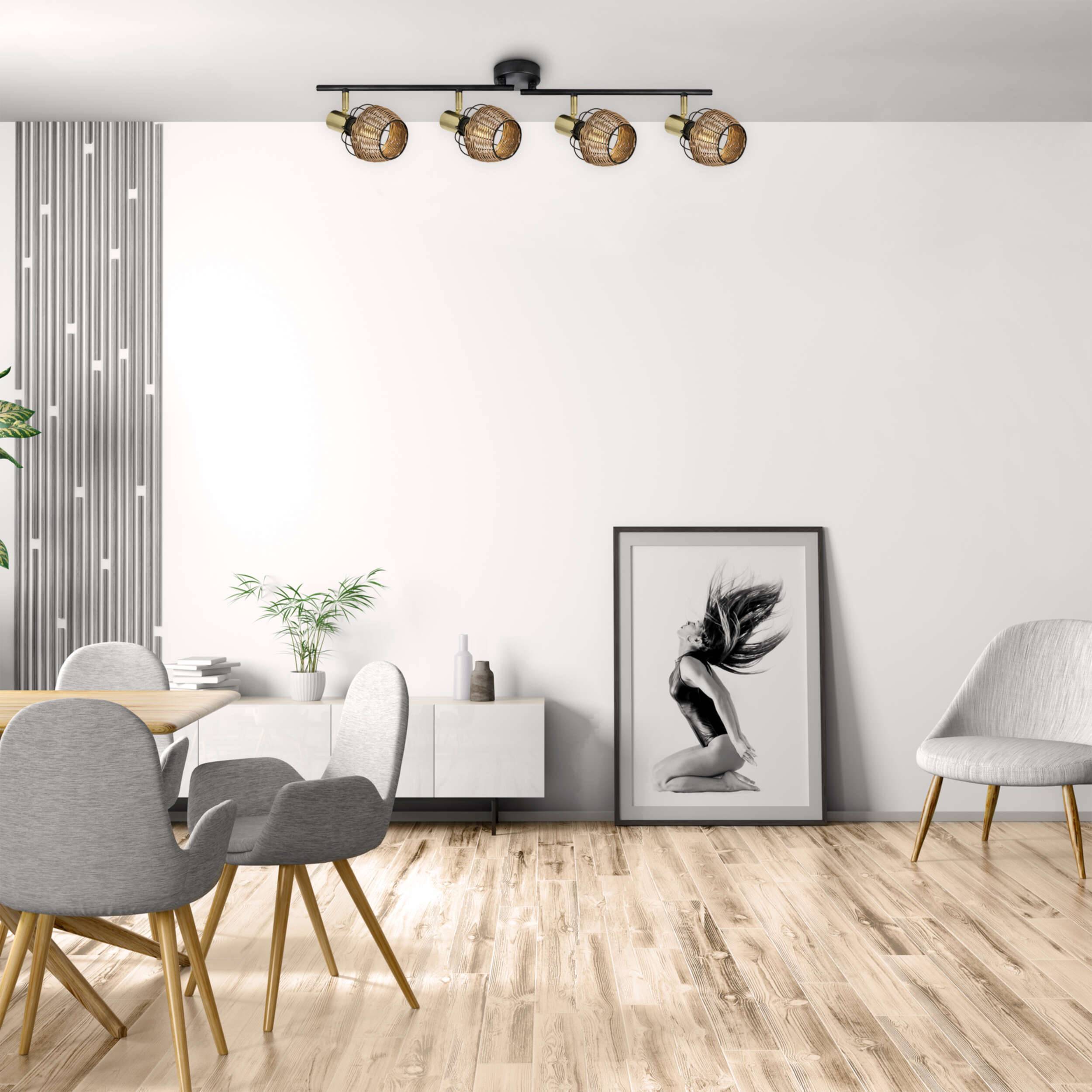 4er Deckenleuchte/Spot "CORBIS" L: 78 cm