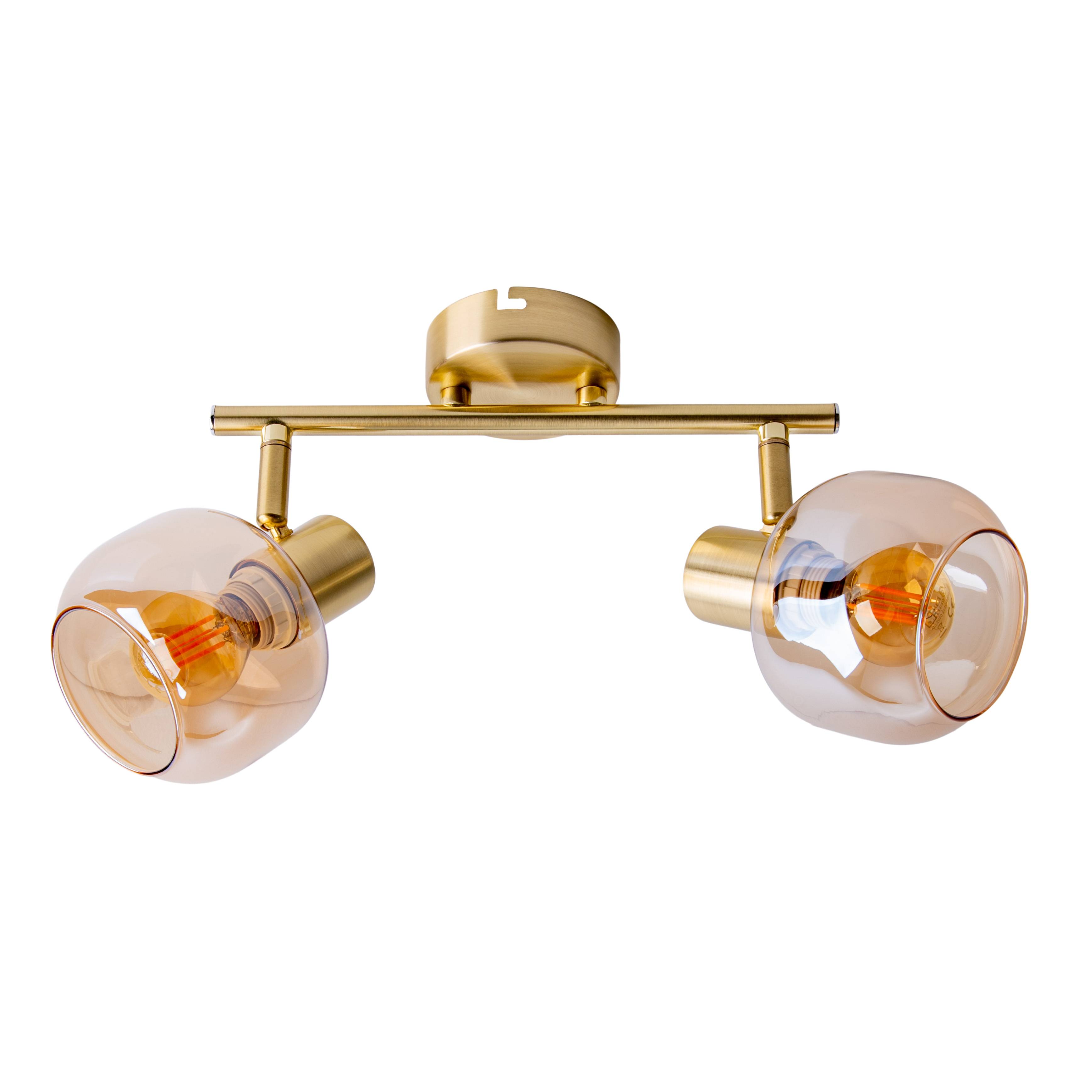 2er Spot Deckenleuchte "LIBBY" messing