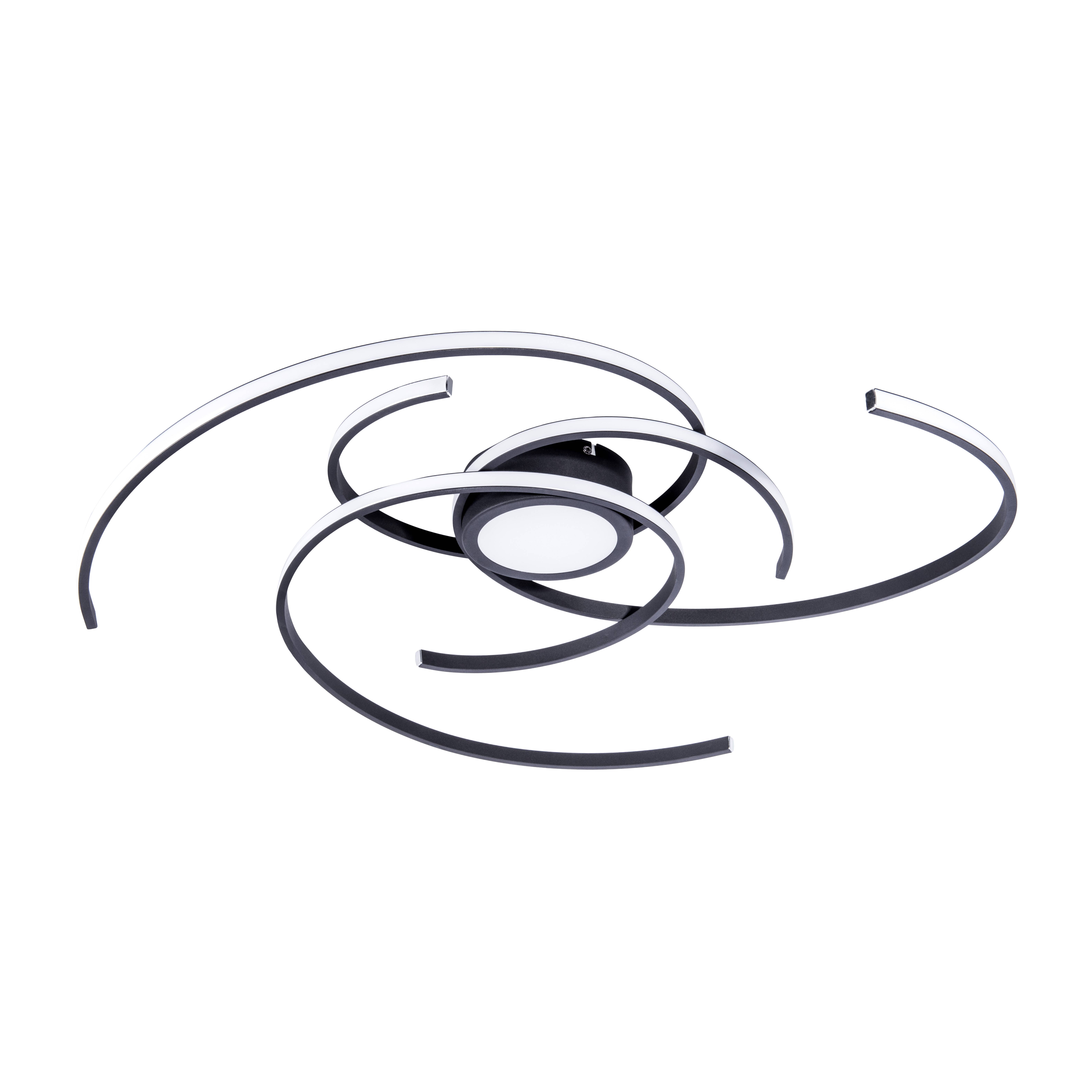 LED Deckenleuchte "RADON" schwarz