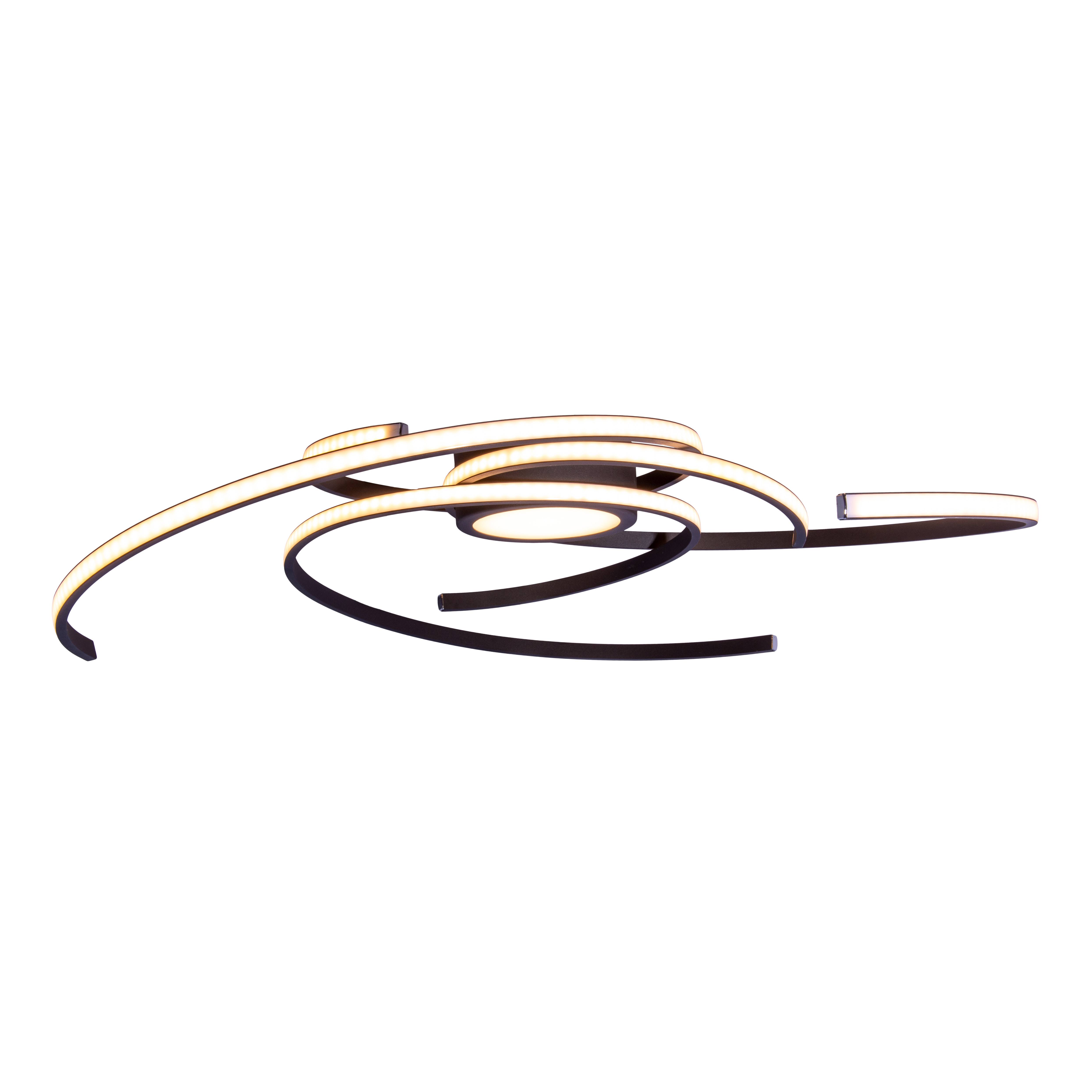 LED Deckenleuchte "RADON" schwarz