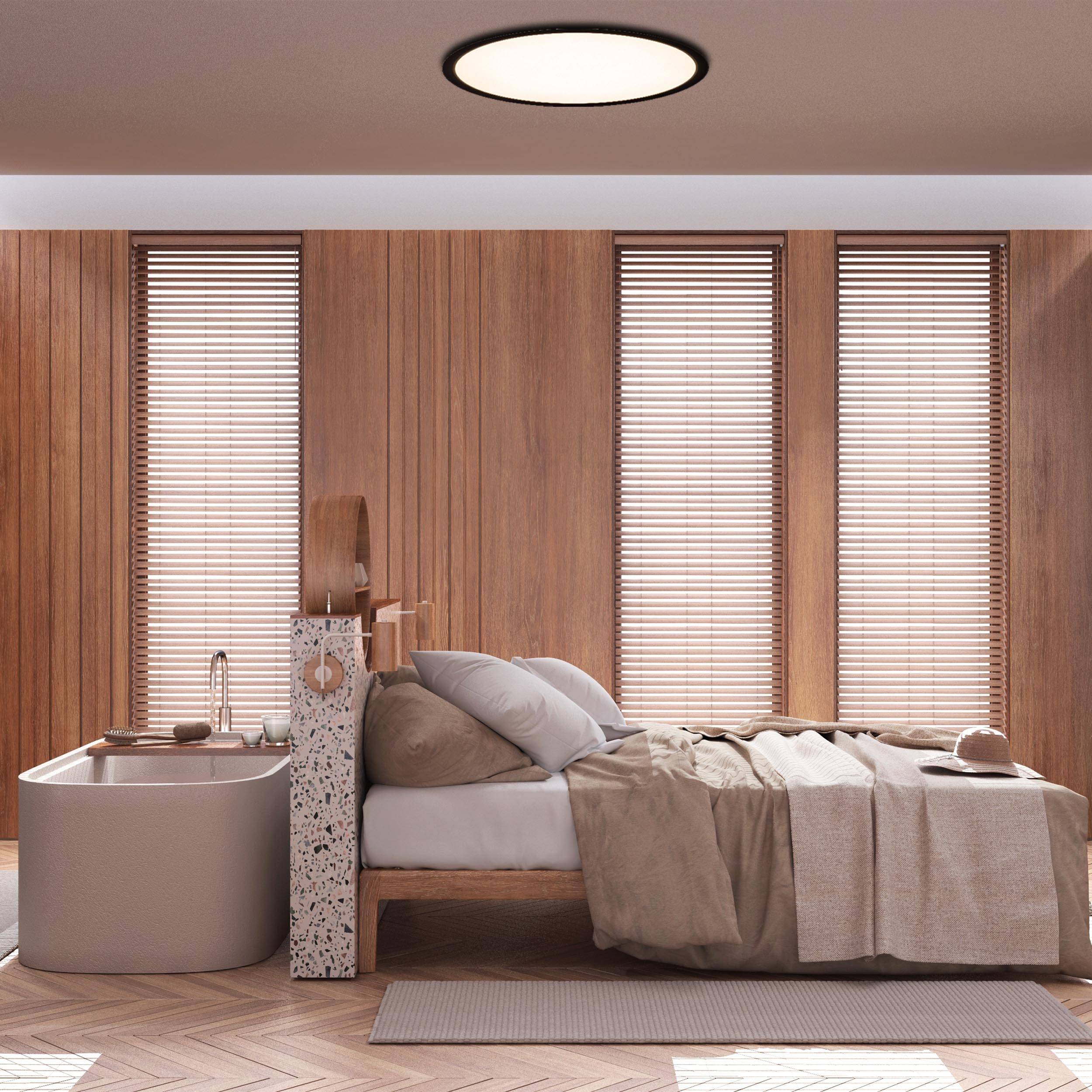 LED Deckenleuchte "CARLO" mit RGB-Backlight D: 54 cm