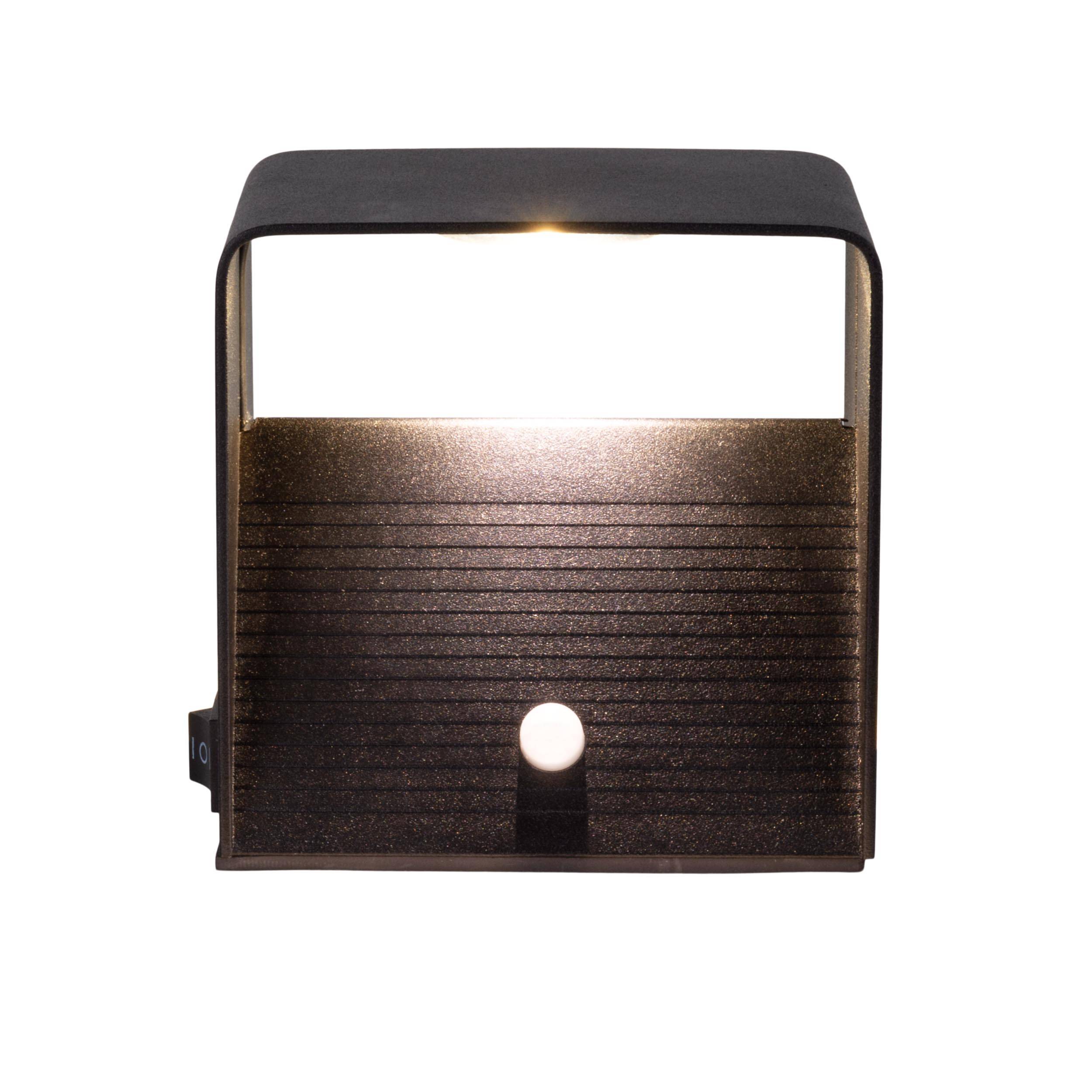 Akku-Wand-Leuchte "CUBE" magnetisch schwarz
