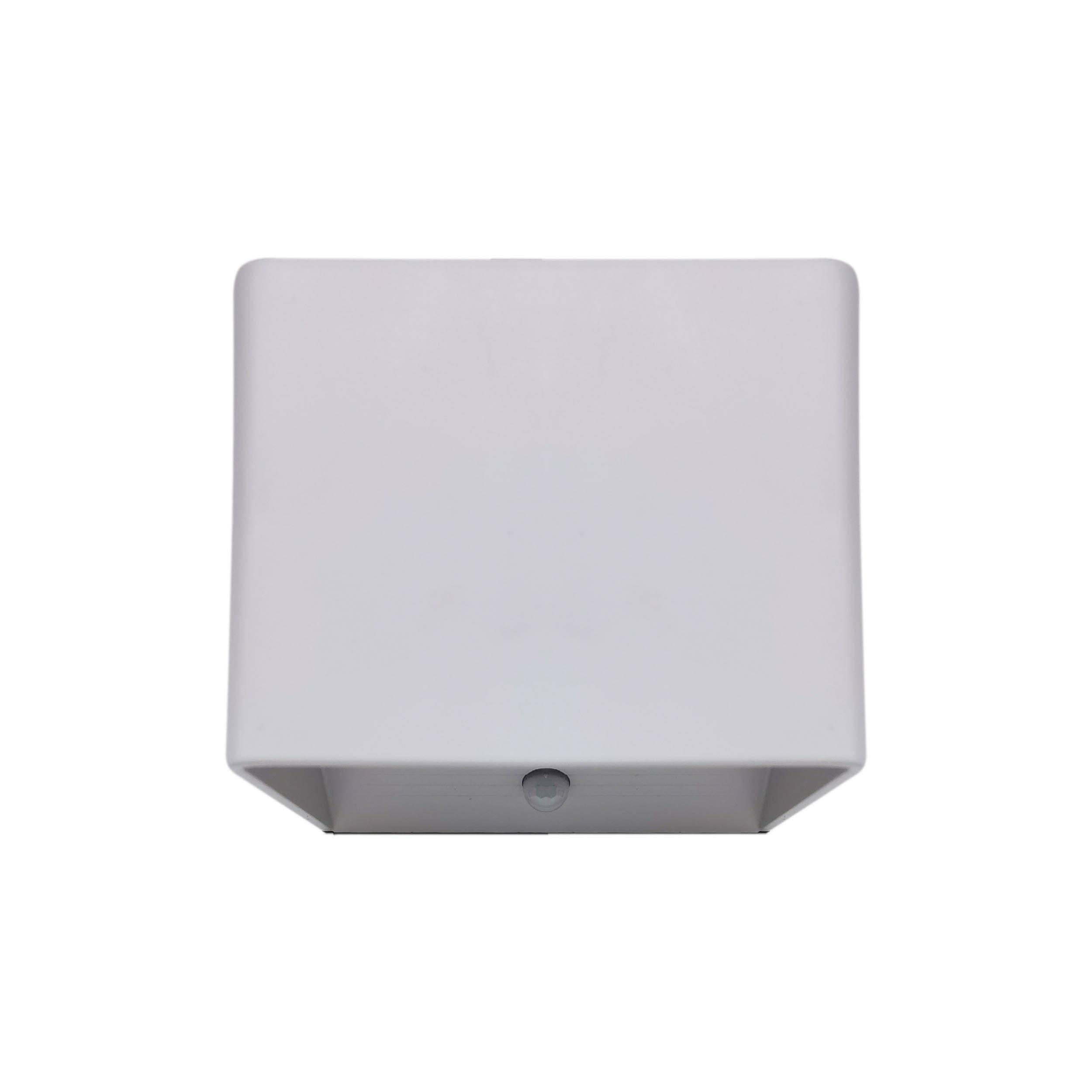 Akku-Wand-Leuchte "CUBE" magnetisch weiß