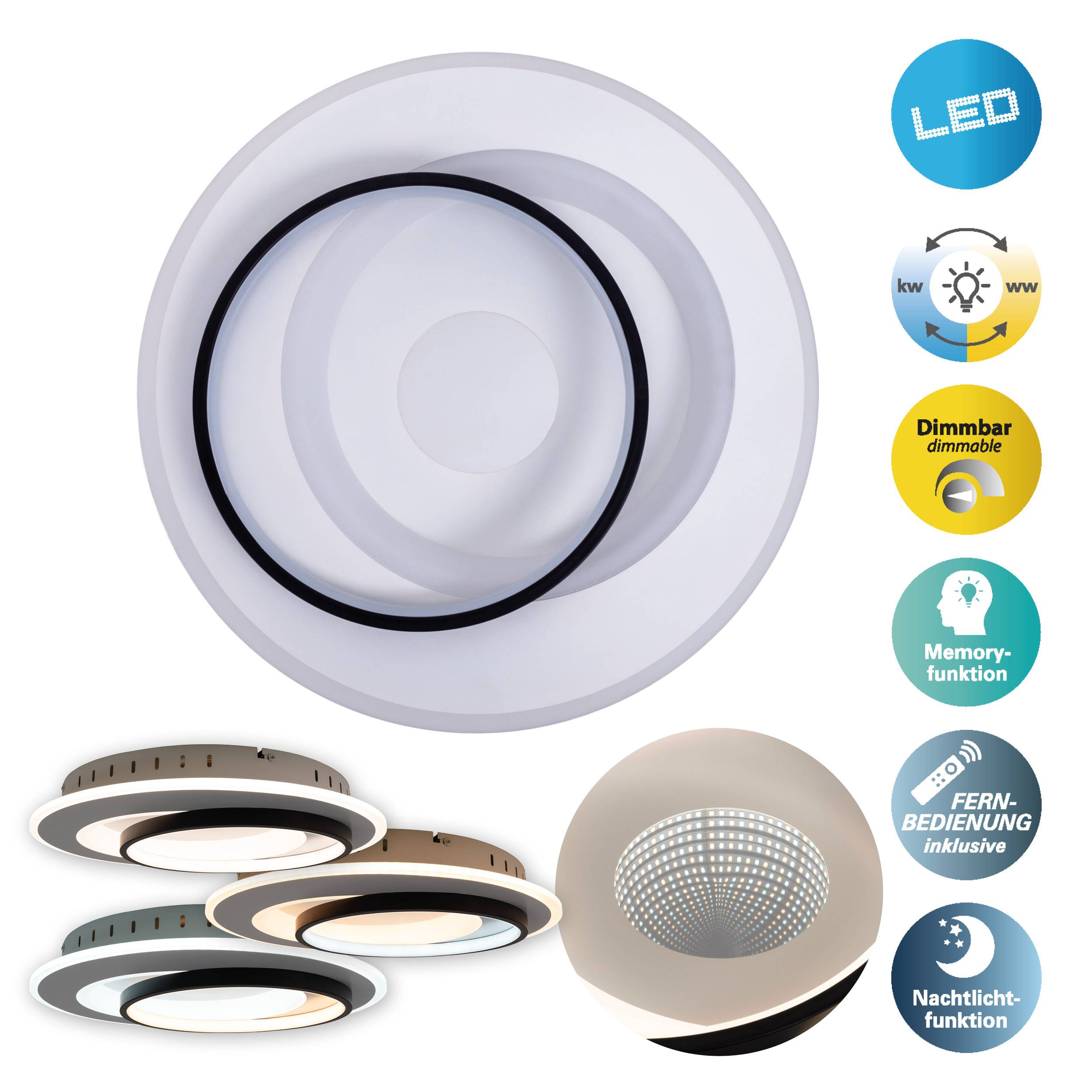 LED Deckenleuchte "MALEA" 3D-Effekt D: 49cm