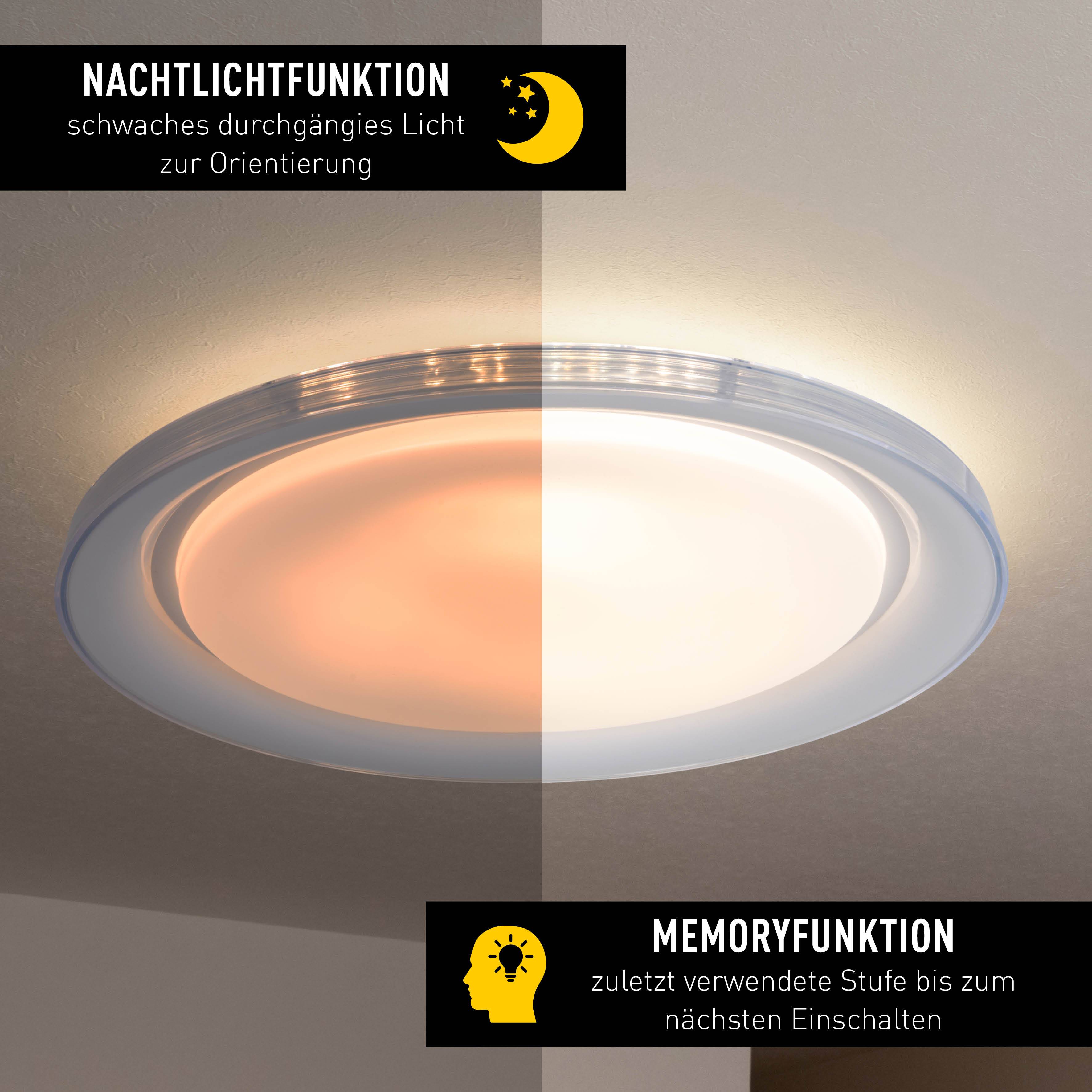 LED Deckenleuchte "CLAIRE" D: 50,5cm weiß