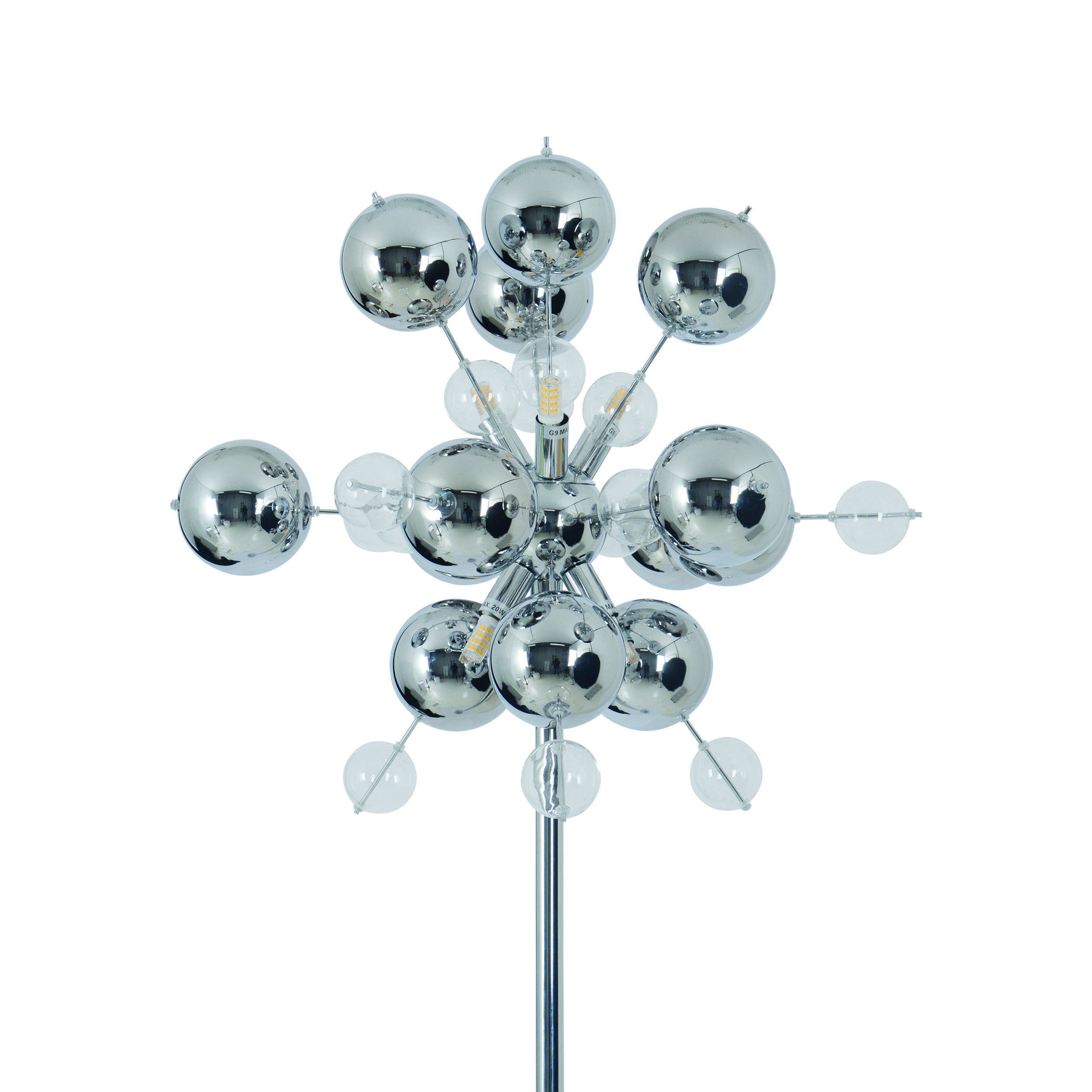 Stehleuchte "EXPLOSION" in chrom
