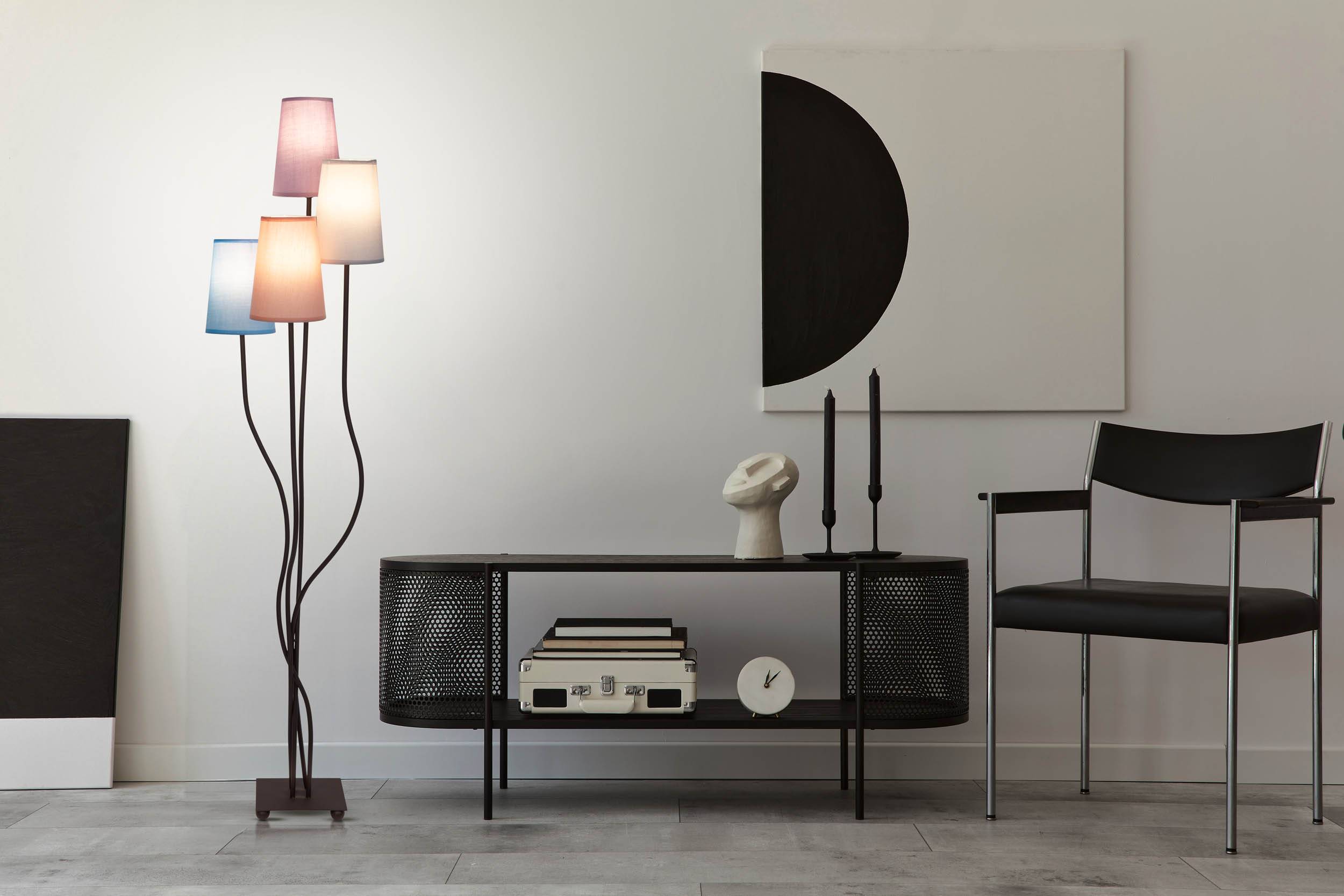 Stehleuchte 4 Flg. "BOHO" bunt