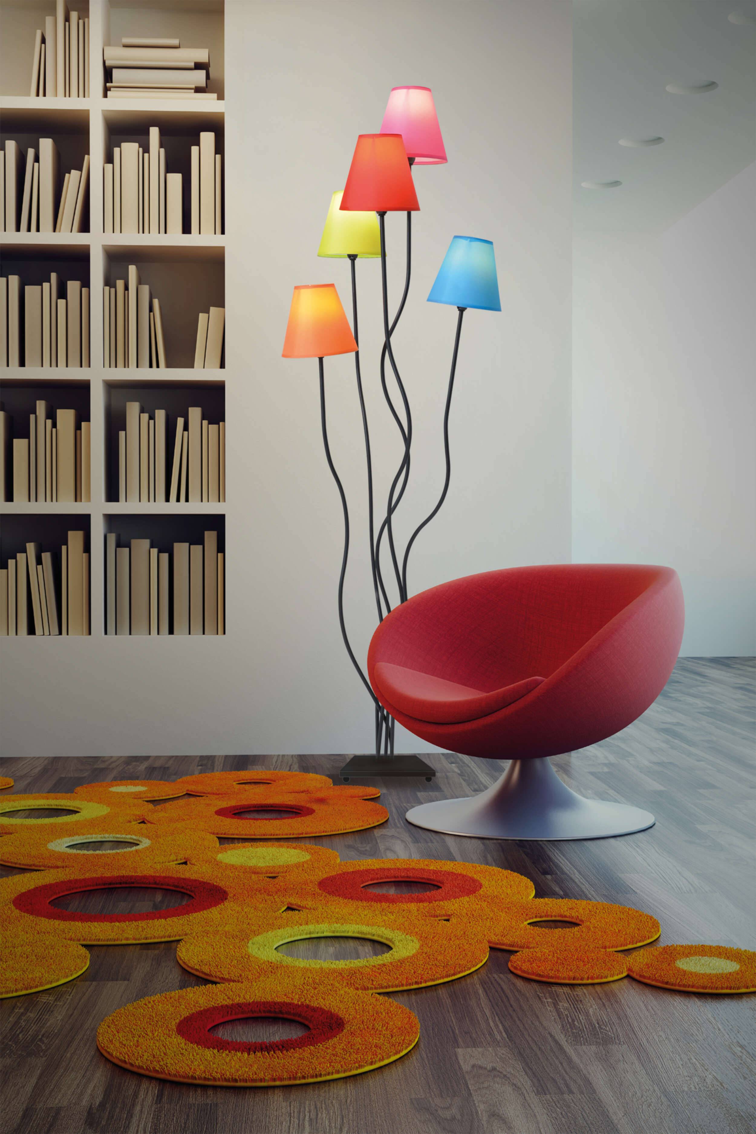 Stehleuchte 5 Flg. "COLORI"