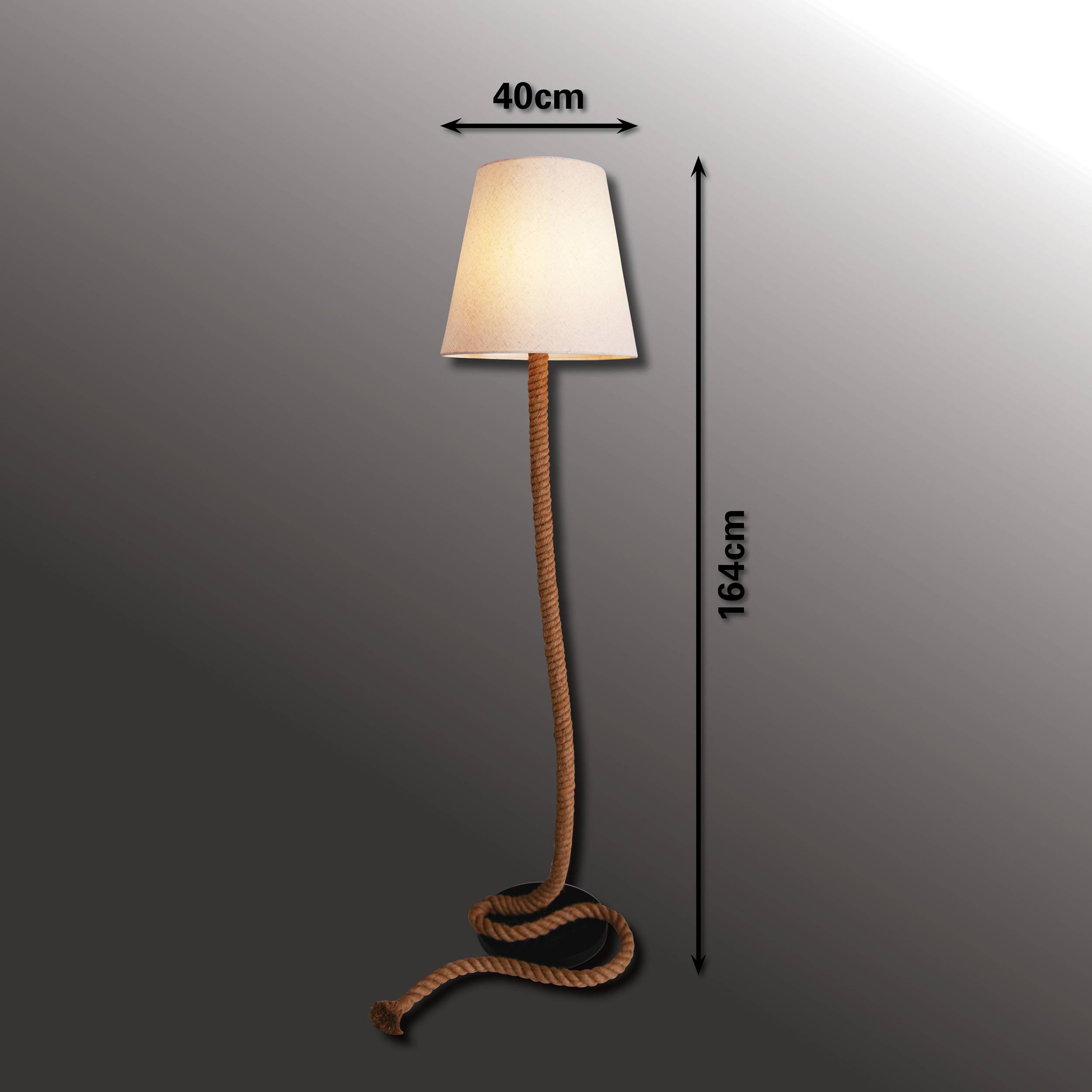 Stehleuchte "ROPE" H: 165cm