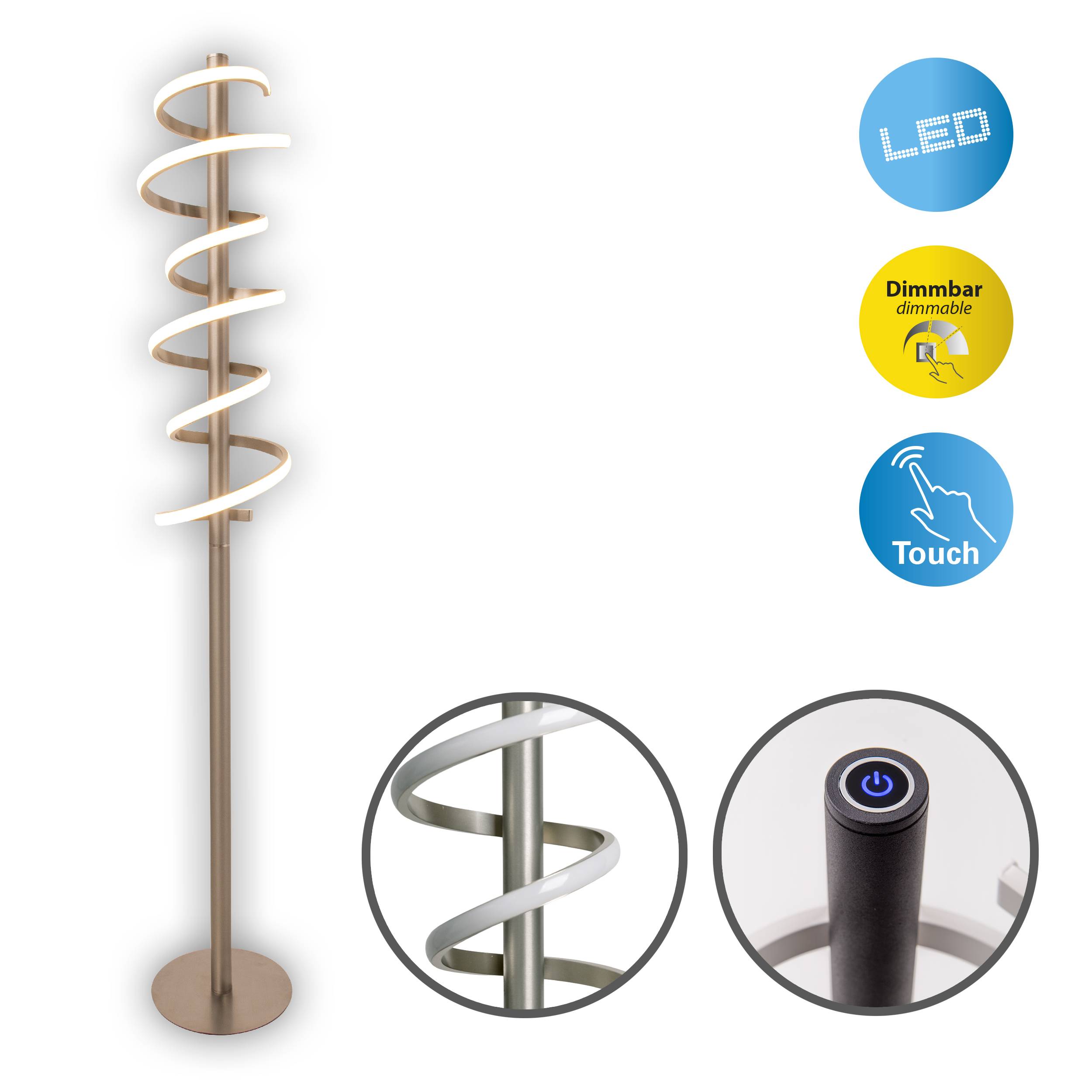 LED-Stehleuchte "BELLEZA" h: 140cm