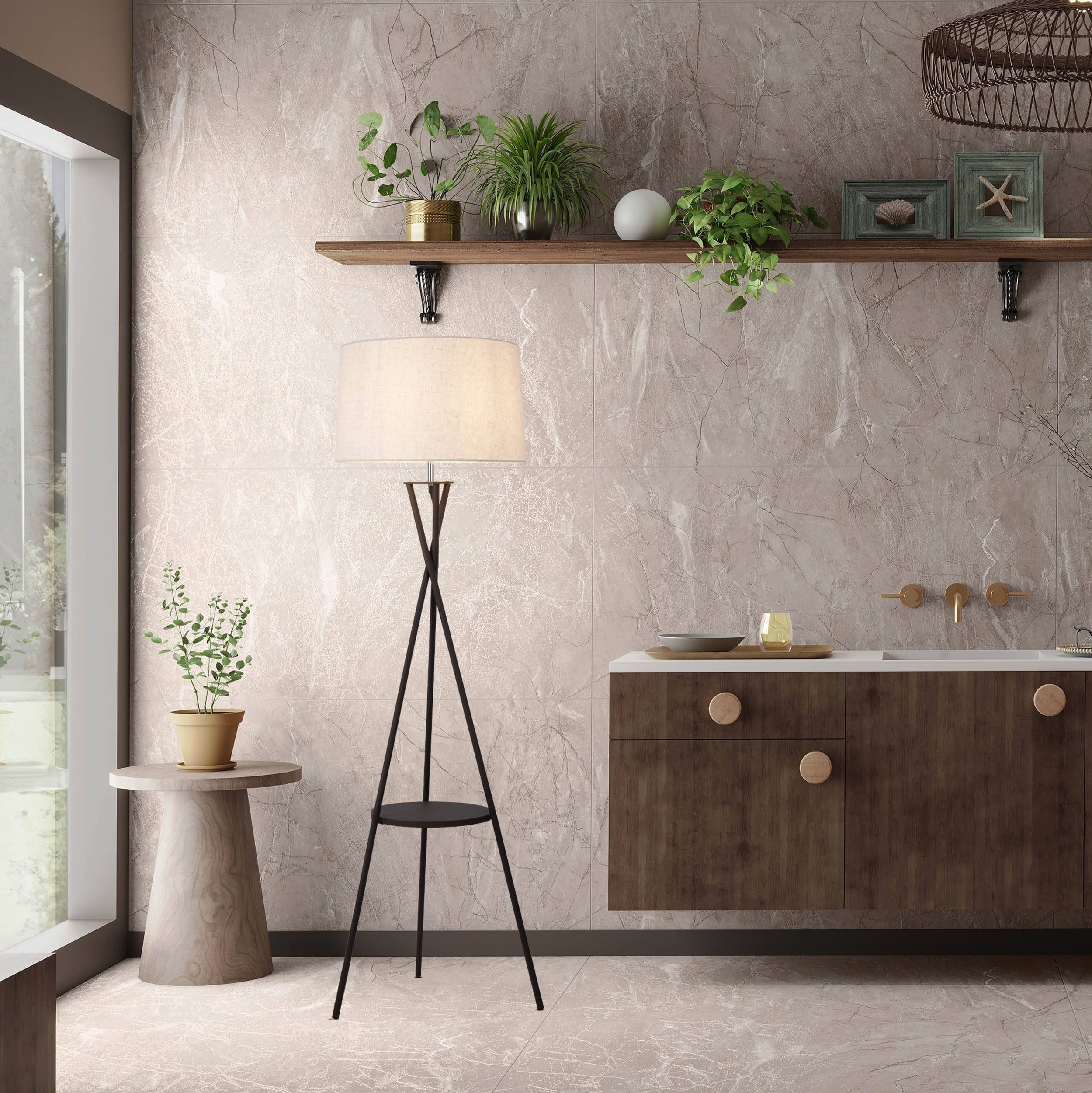 Stehleuchte mit integriertem Tisch "TORA"