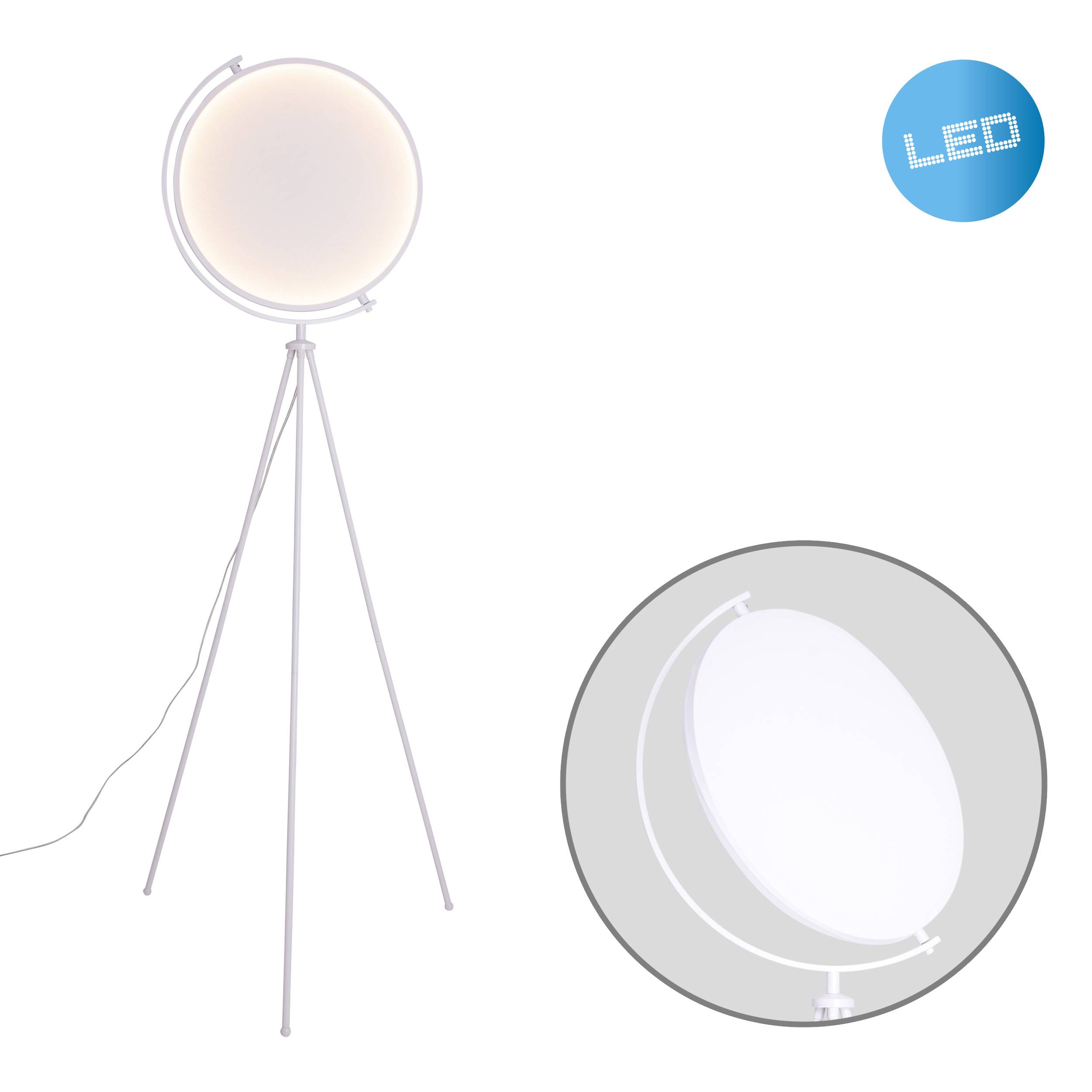 Textil-Stehleuchte "MUNEGA" h: 156cm