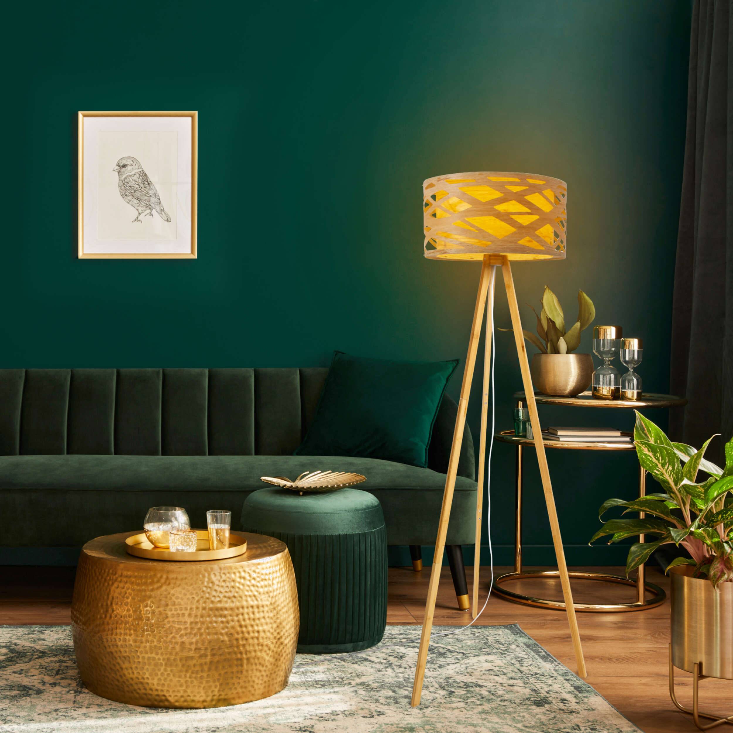 Stehleuchte mit Bambus H: 148 cm "FINJA"