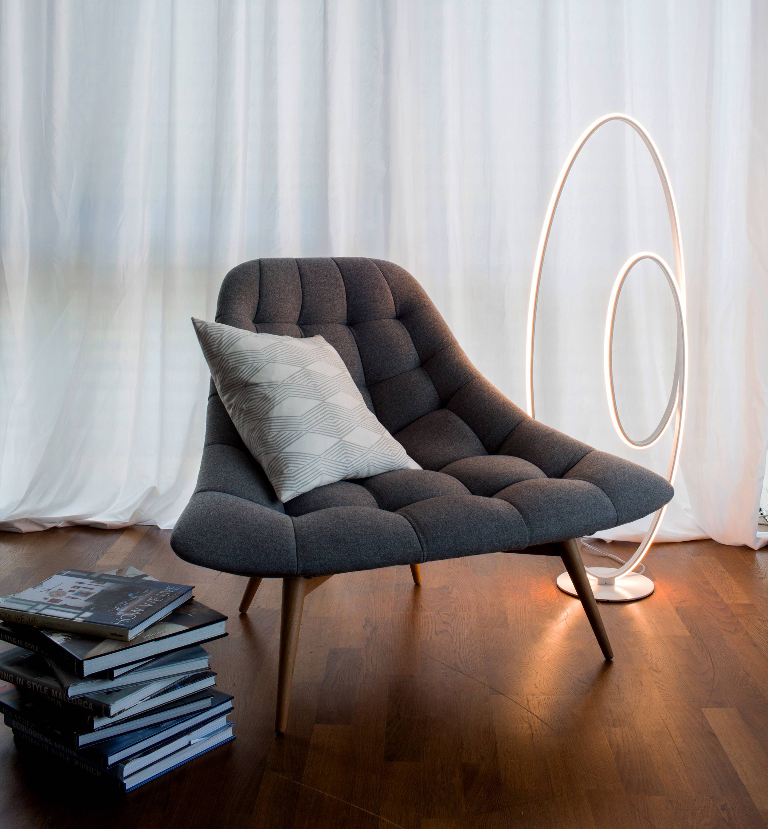 LED Stehleuchte h: 120cm weiß "ODRIVE"