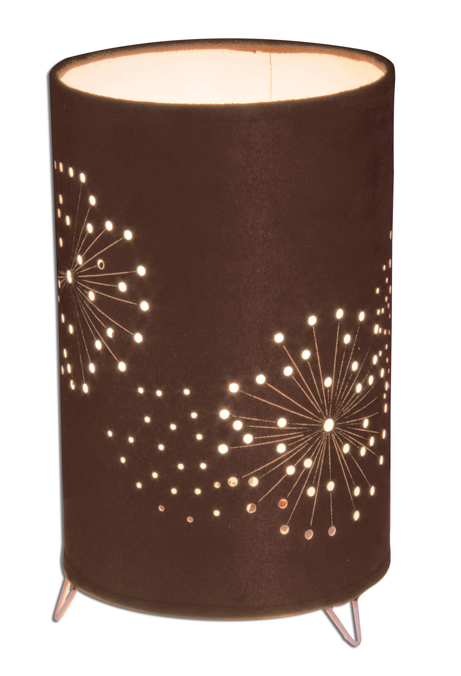 Stoff-Tischleuchte H:25cm "AURONA"