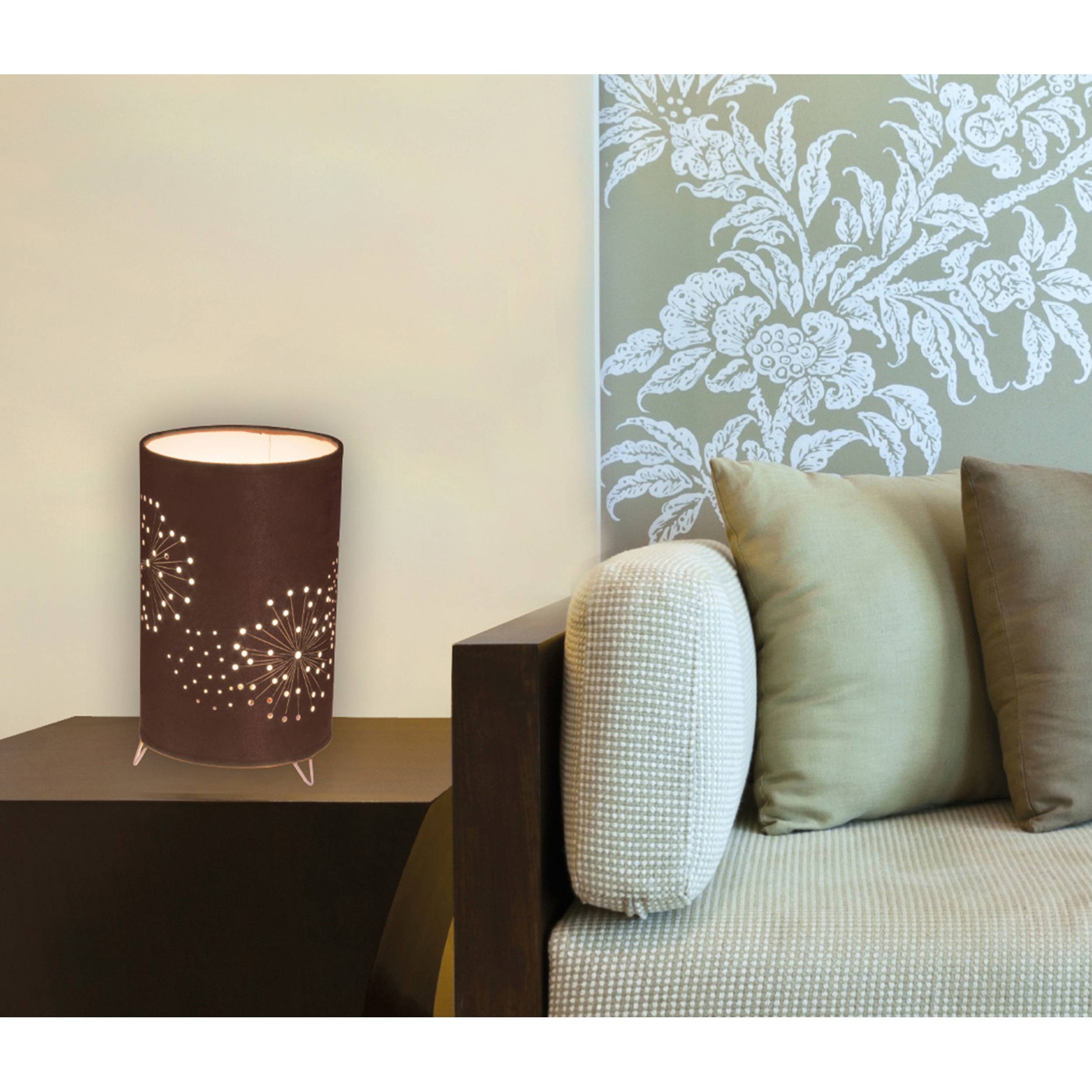 Stoff-Tischleuchte H:25cm "AURONA"