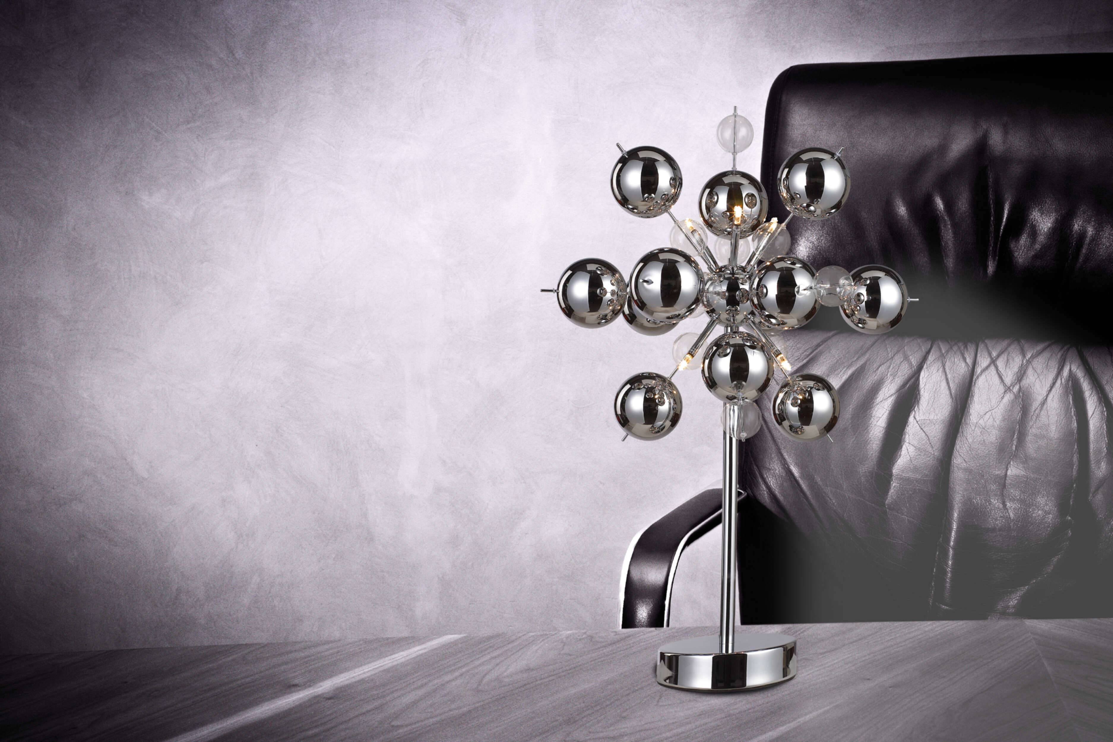 Tischleuchte "EXPLOSION" chrom H: 73 cm